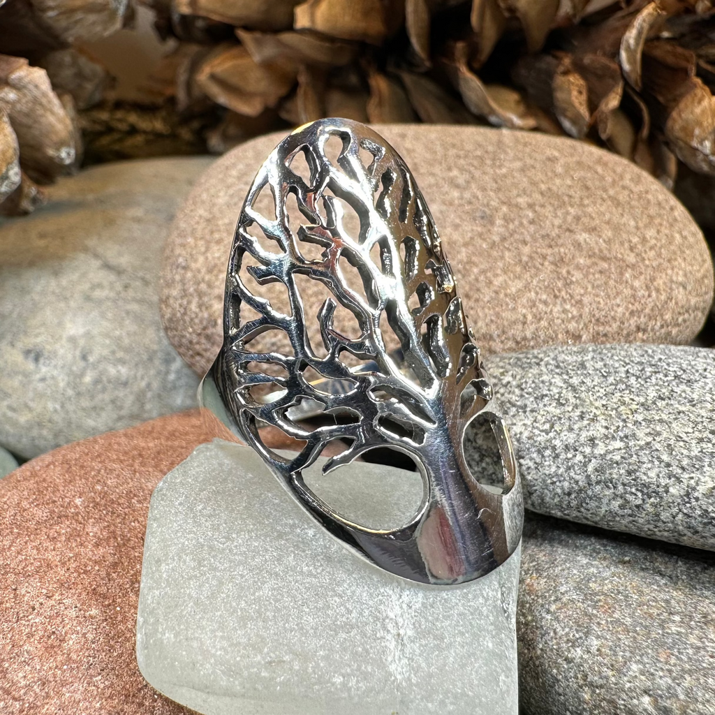 Caroline Tree of Life Ring in Sterling Silver