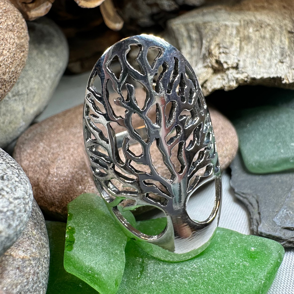 Caroline Tree of Life Ring in Sterling Silver
