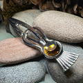 Tollak Thistle Kilt Pin with Crystal