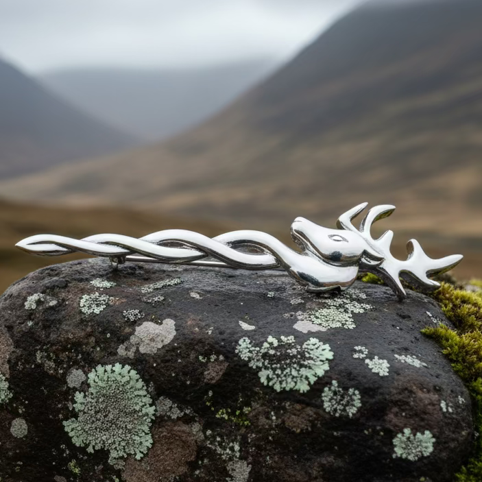 Stag Kilt Pin - Handmade in Scotland