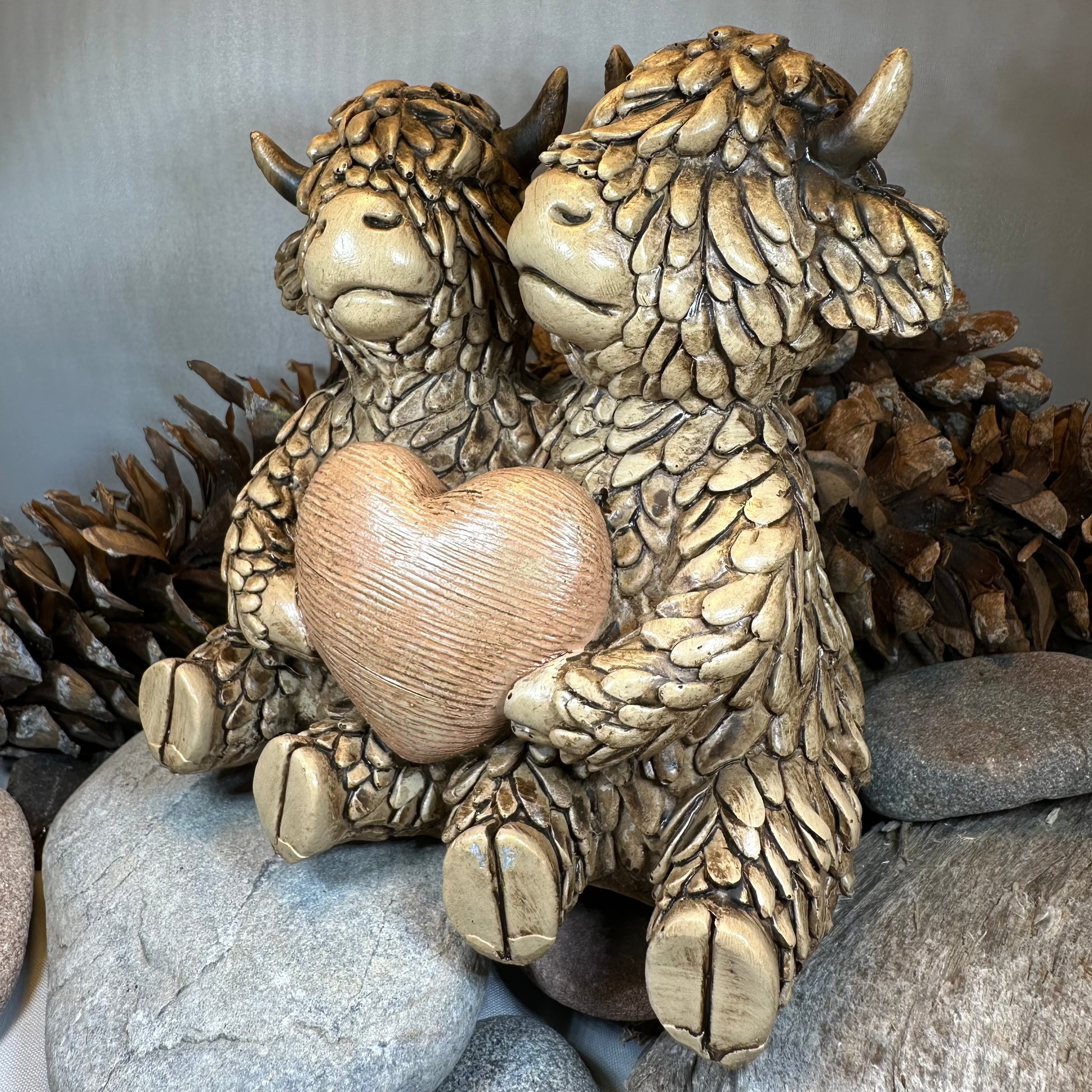 Our Love Highland Cow Figurine