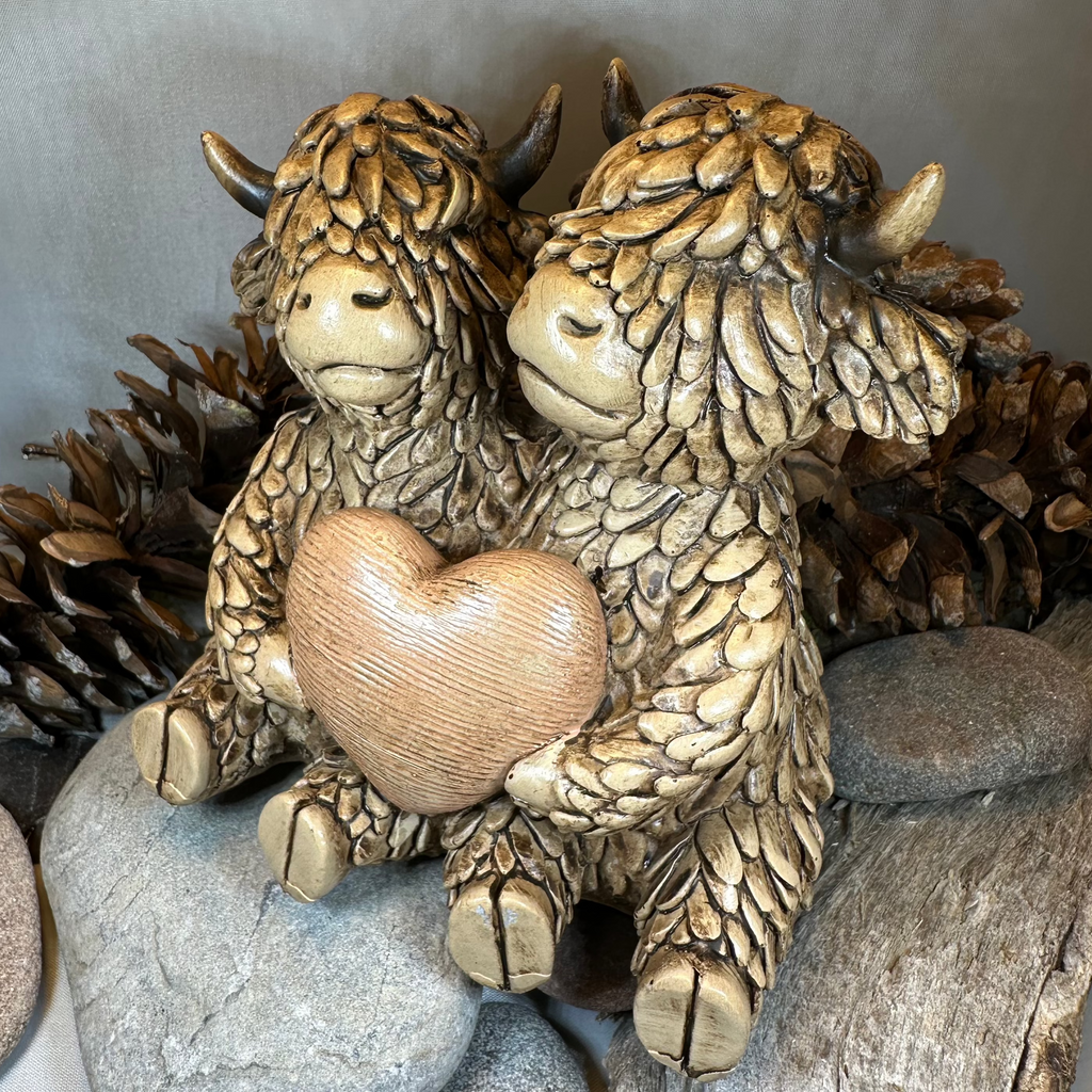Our Love Highland Cow Figurine