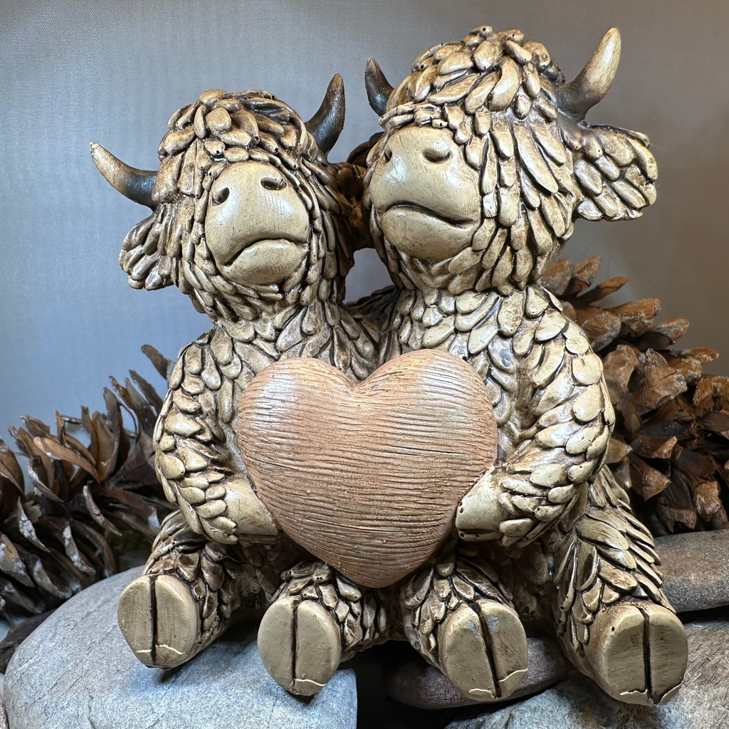 Our Love Highland Cow Figurine