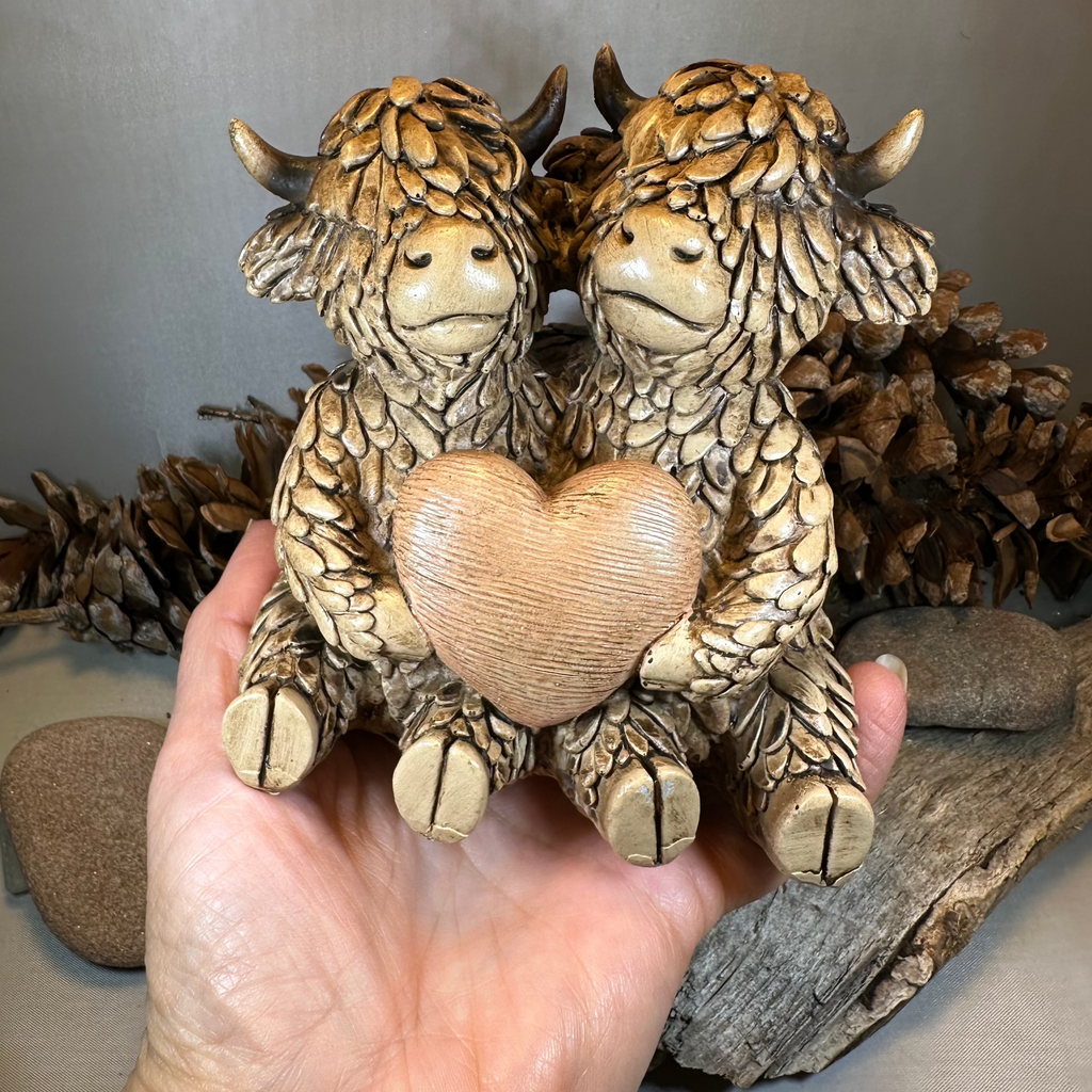 Our Love Highland Cow Figurine