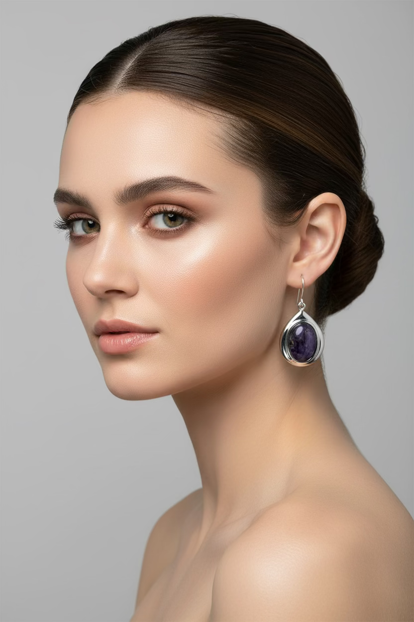 Heathergems Teardrop Earrings - Handmade in Scotland