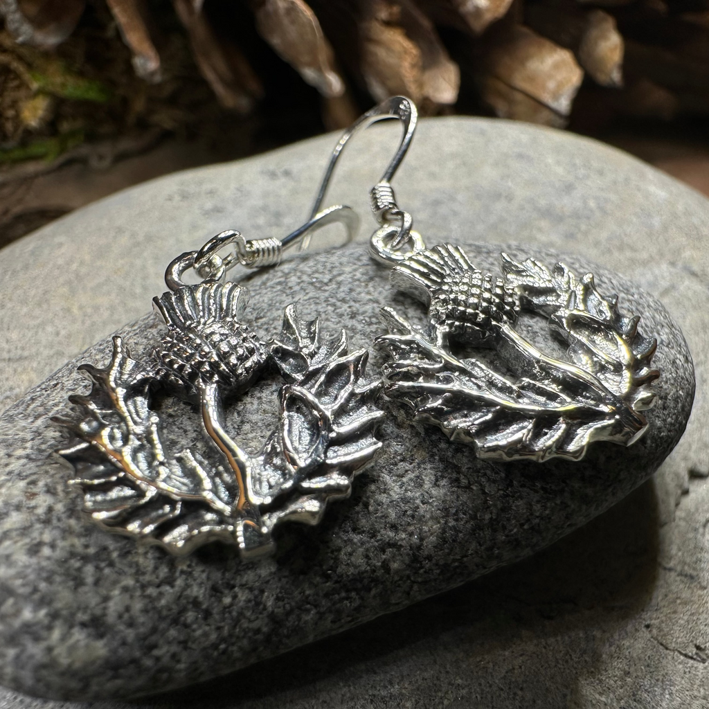 Alruna Scottish Thistle Earrings
