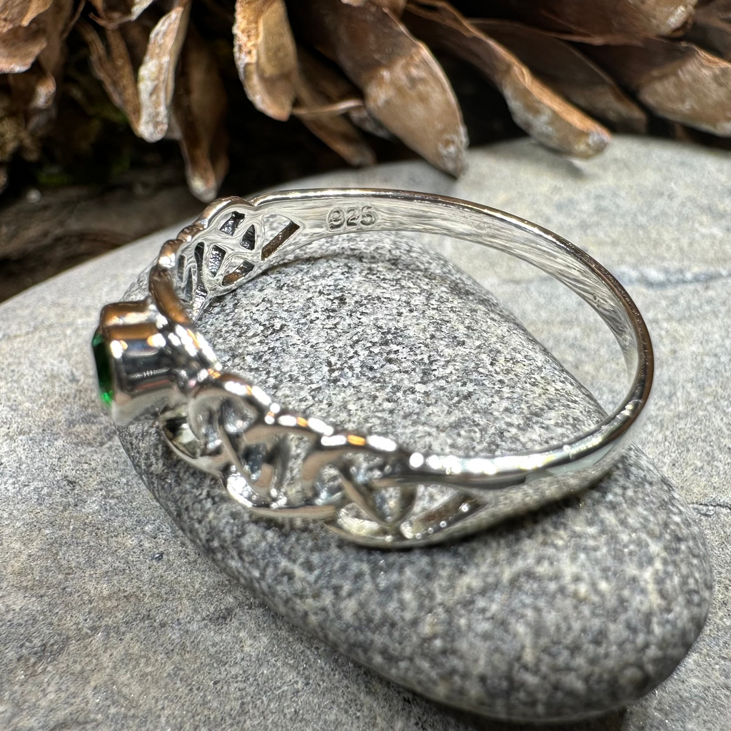 Amore Celtic Heart Ring in Sterling Silver