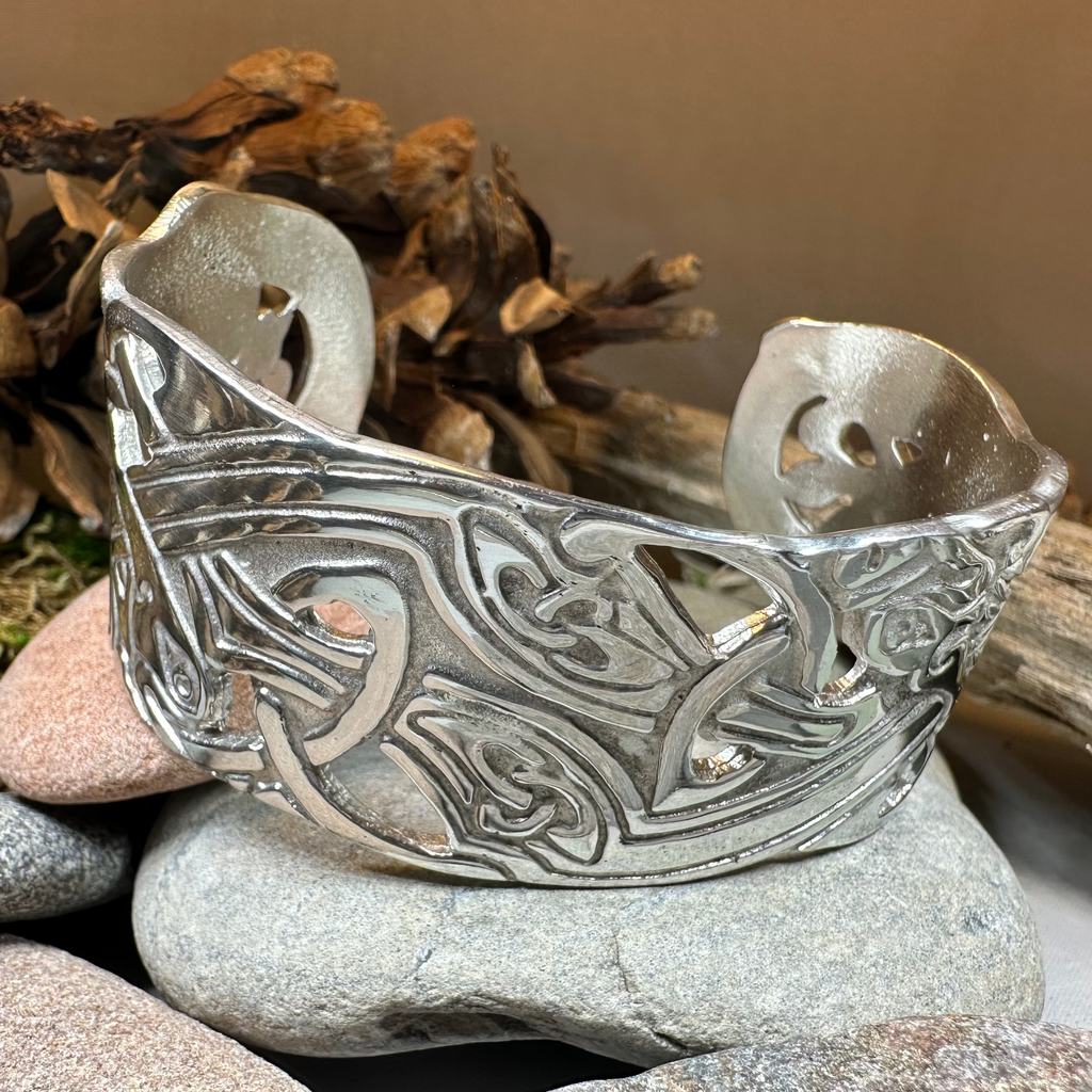 Hamilton Celtic Knot Cuff Bracelet - Handmade in Scotland