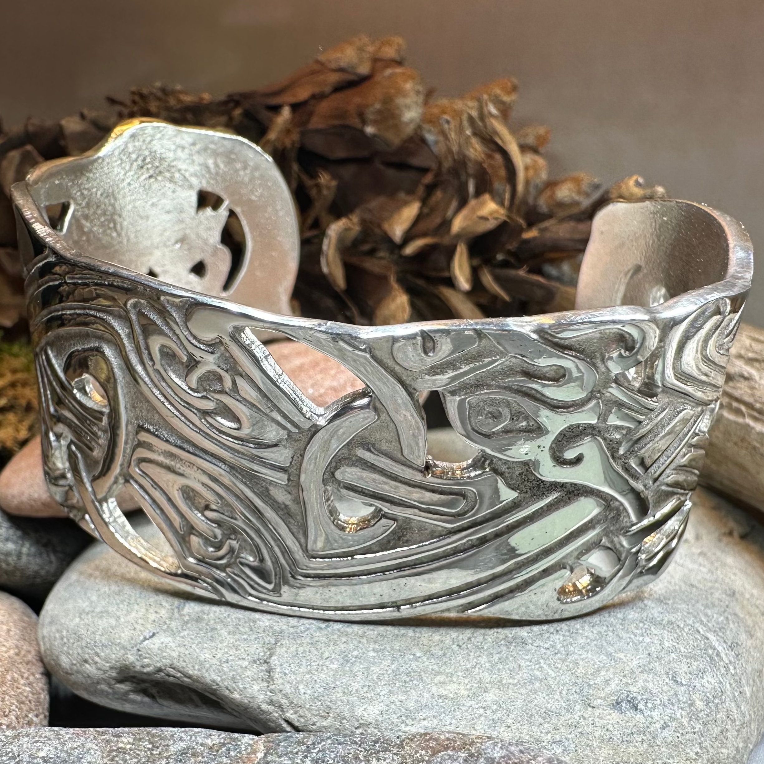 Hamilton Celtic Knot Cuff Bracelet - Handmade in Scotland