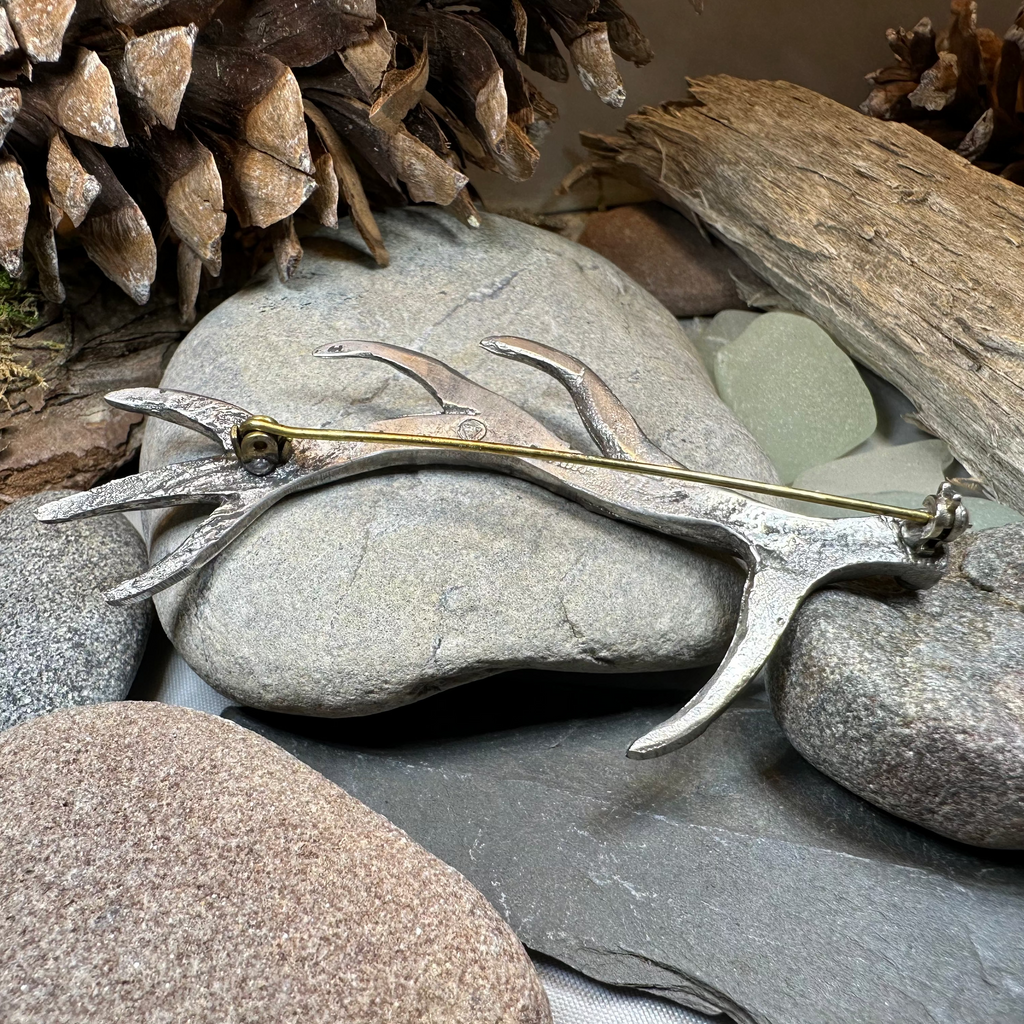 Damh Antler Kilt Pin - Handmade in Scotland