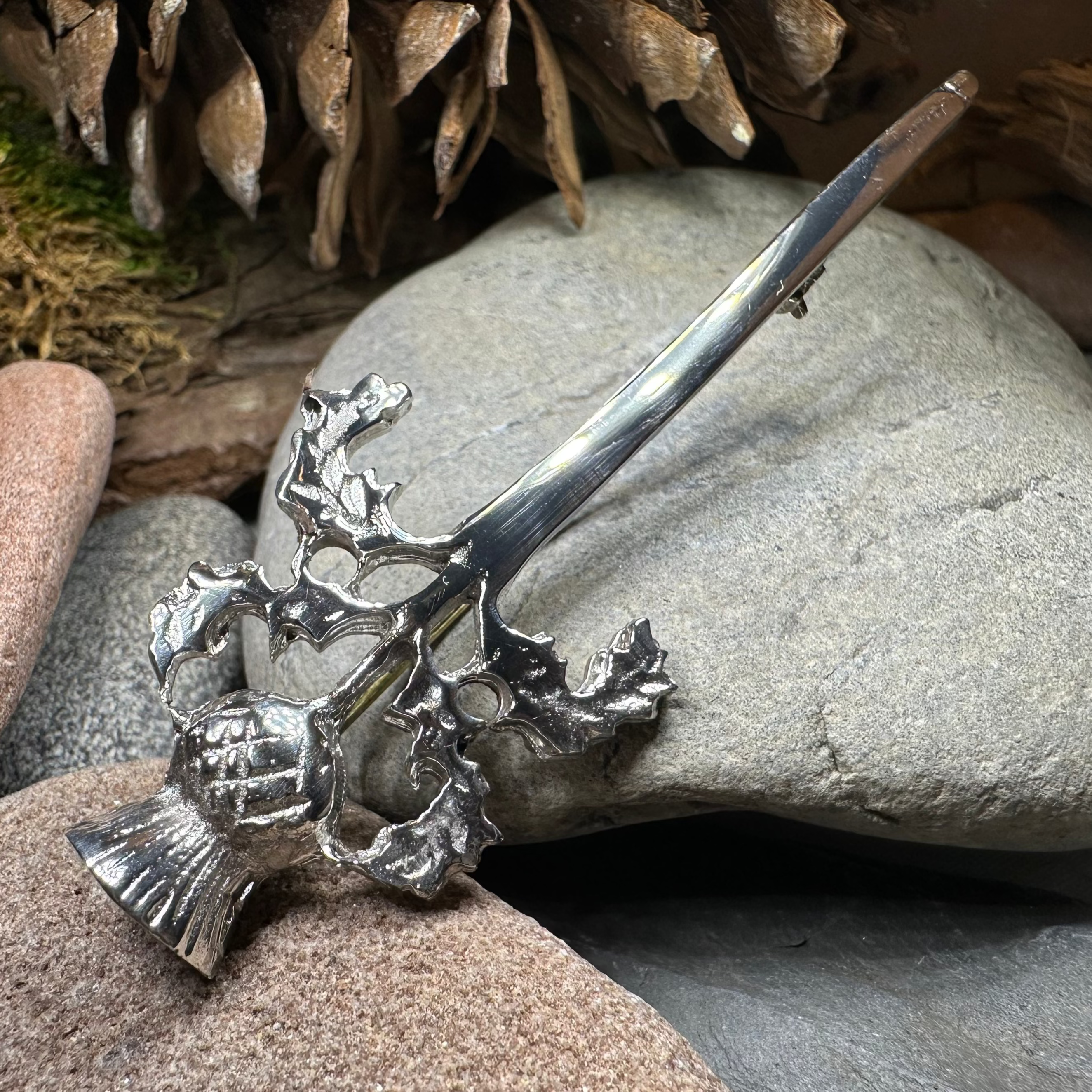 Loch Awe Thistle Kilt Pin - Handmade in Scotland