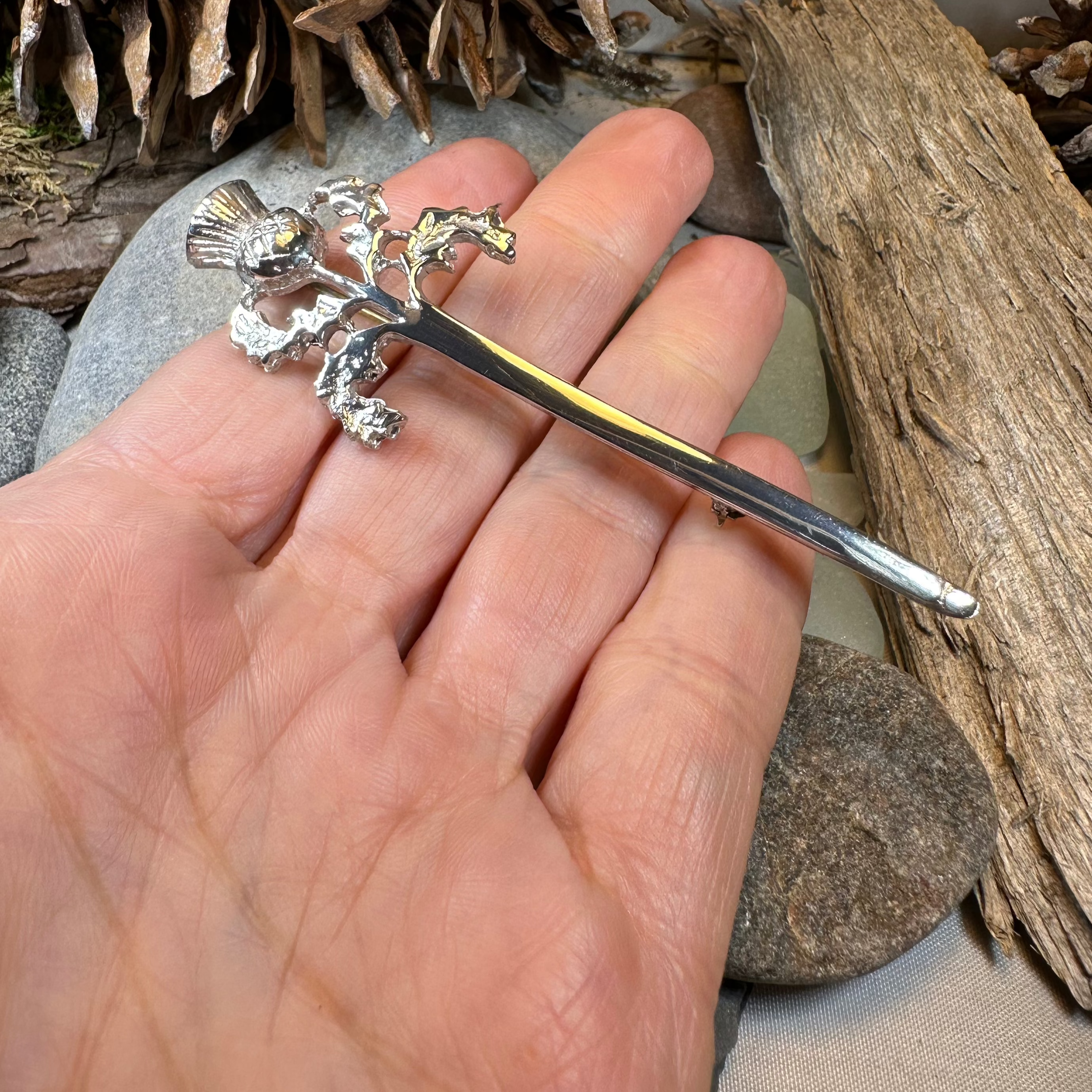 Loch Awe Thistle Kilt Pin - Handmade in Scotland