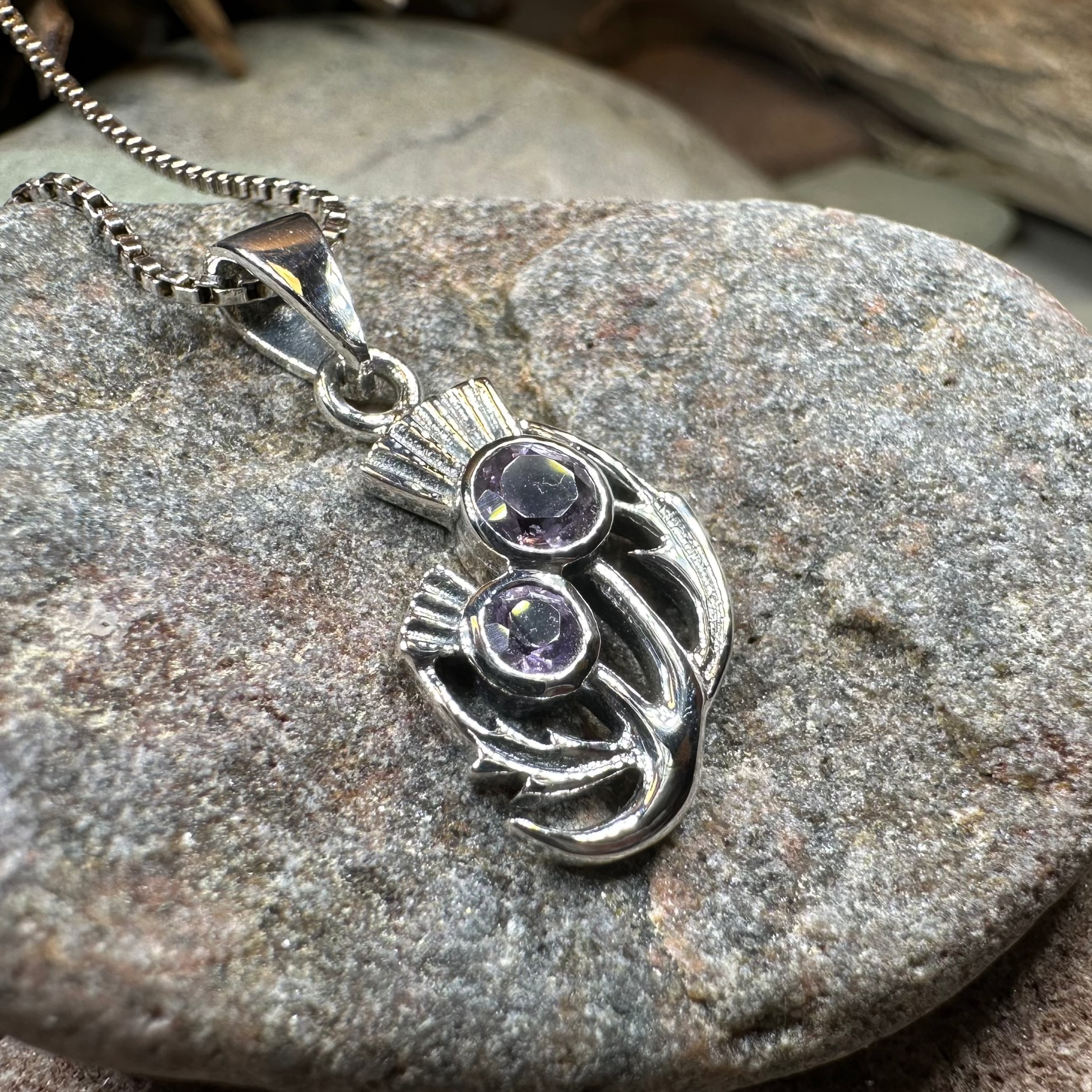 Scottish Spring Thistle Necklace