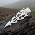 Classic Scottish Thistle Kilt Pin