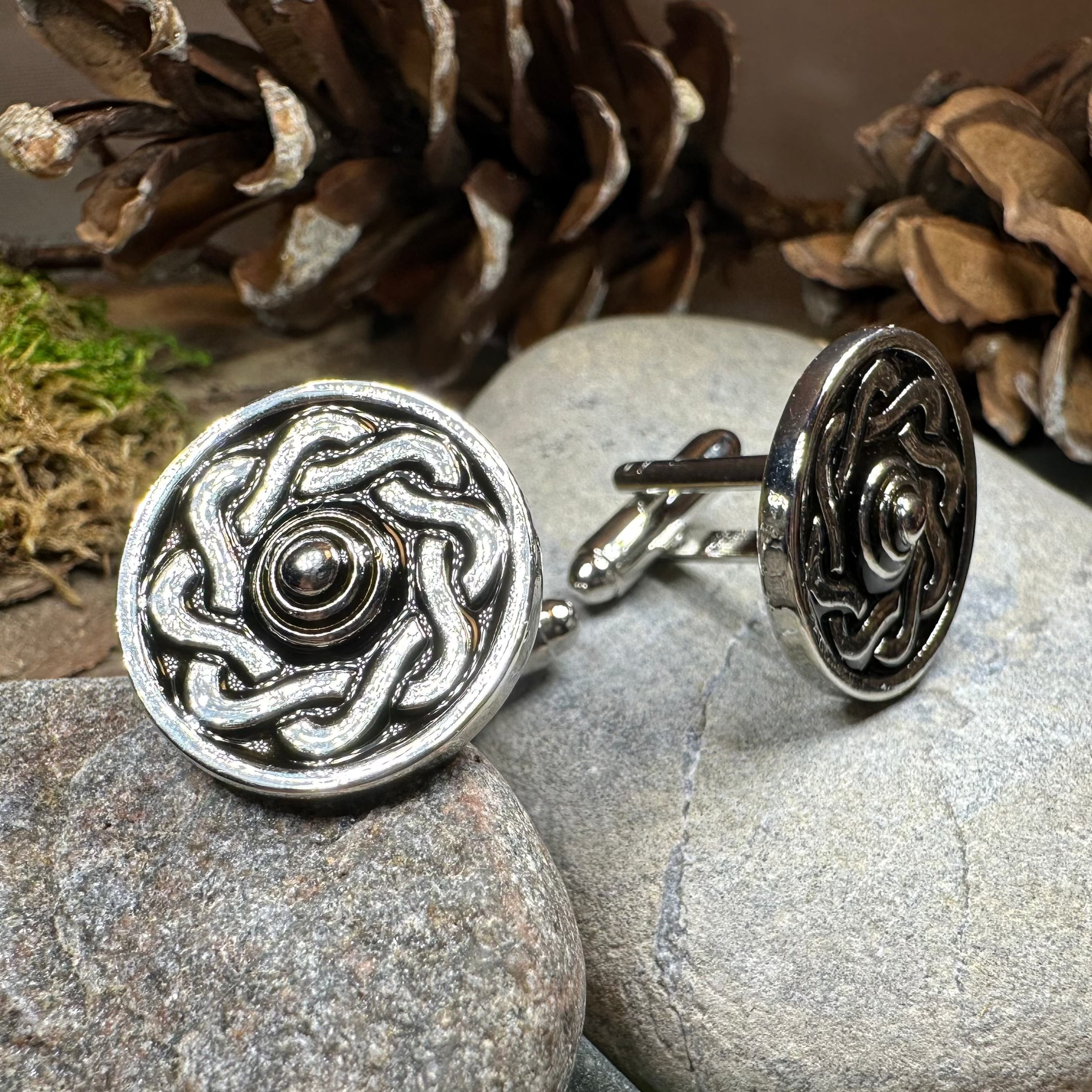 Celtic Shield Cufflinks for Men