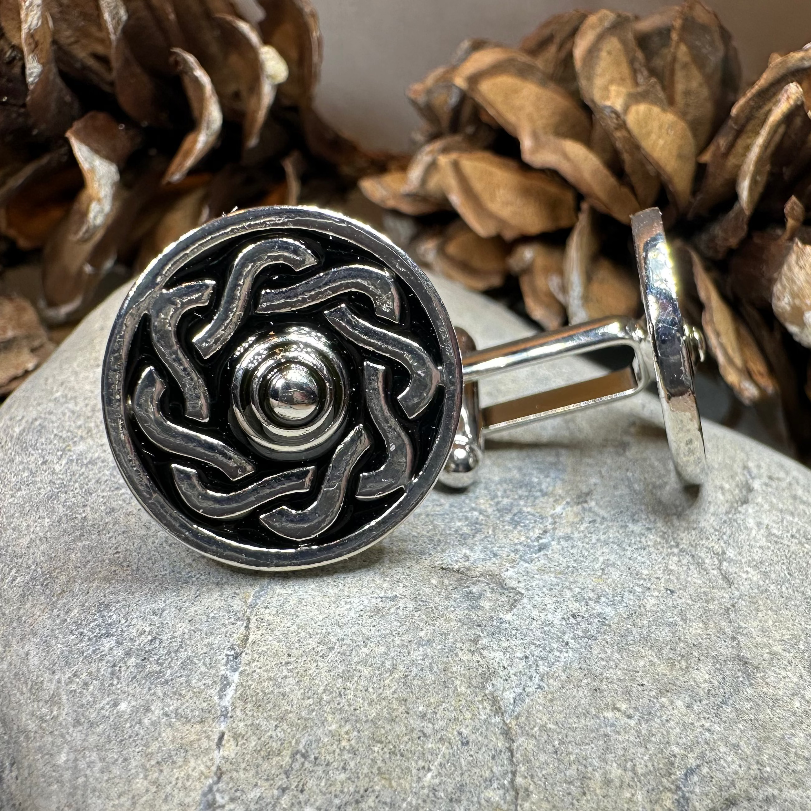Celtic Shield Cufflinks for Men