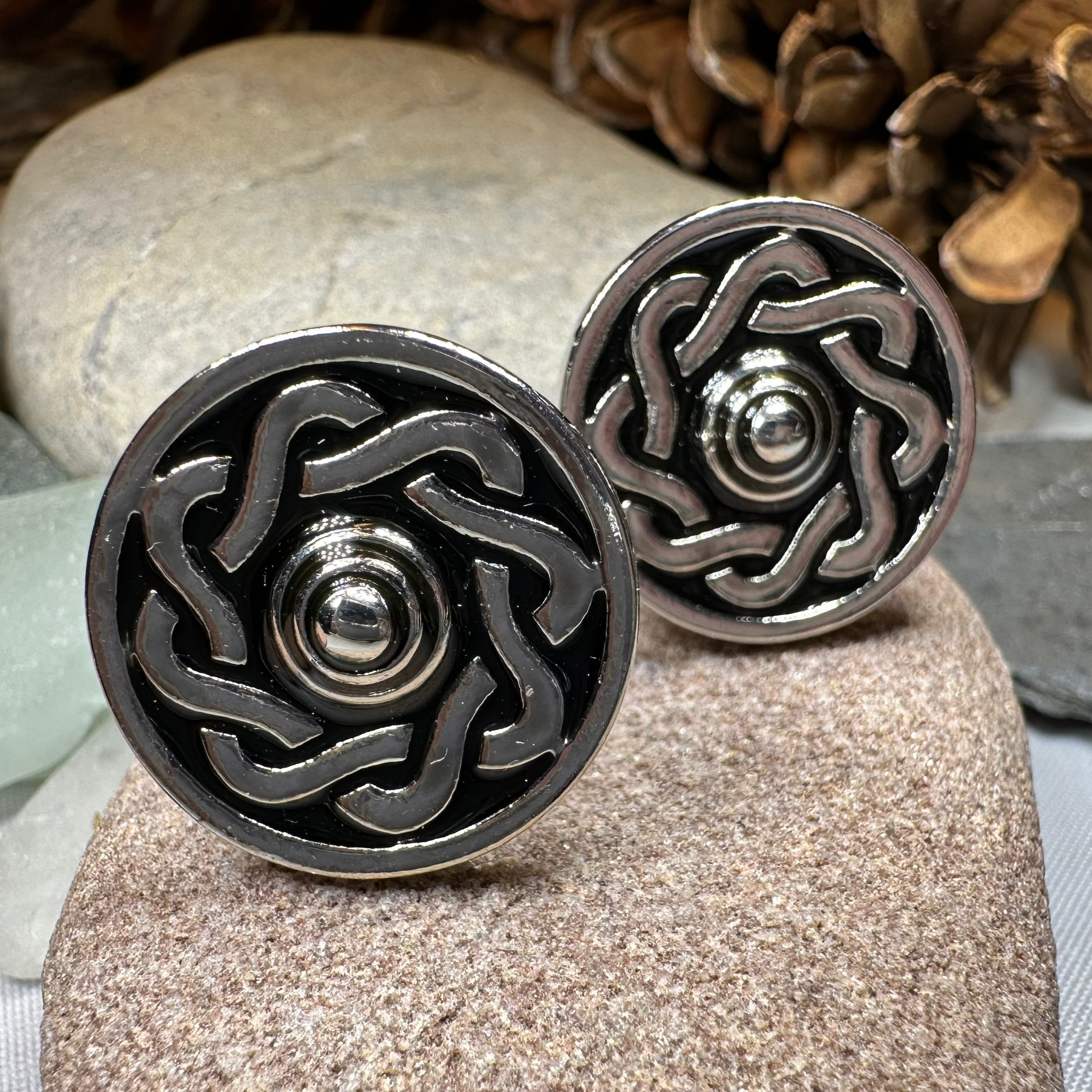 Celtic Shield Cufflinks for Men