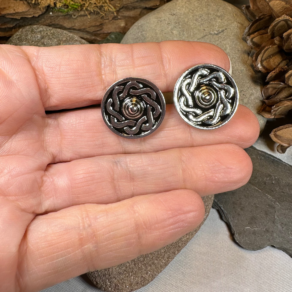 Celtic Shield Cufflinks for Men
