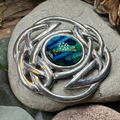 Elegant Heathergems Celtic Knot Brooch - Handmade in Scotland
