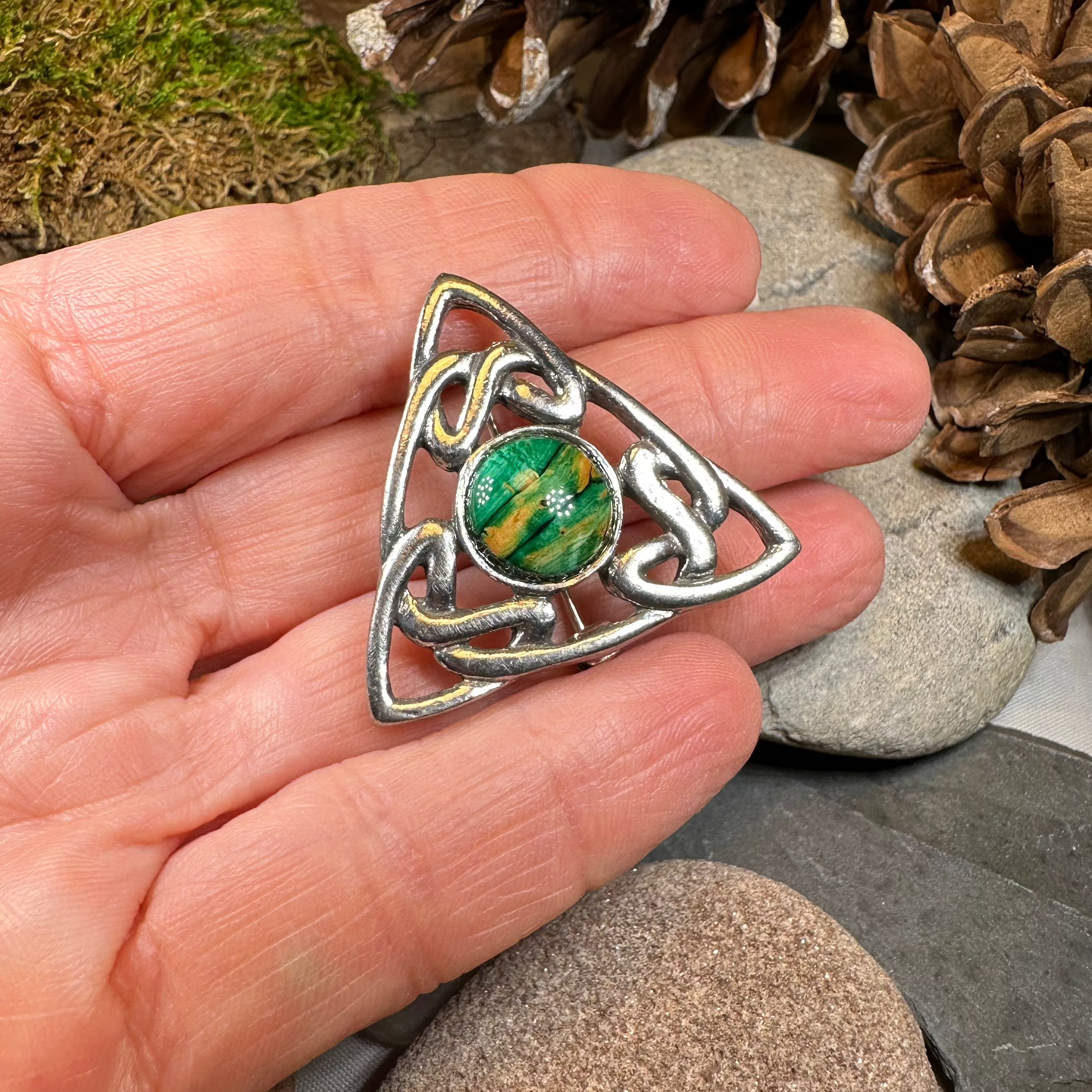 Heathergems Pictish Celtic Knot Brooch - Handmade in Scotland
