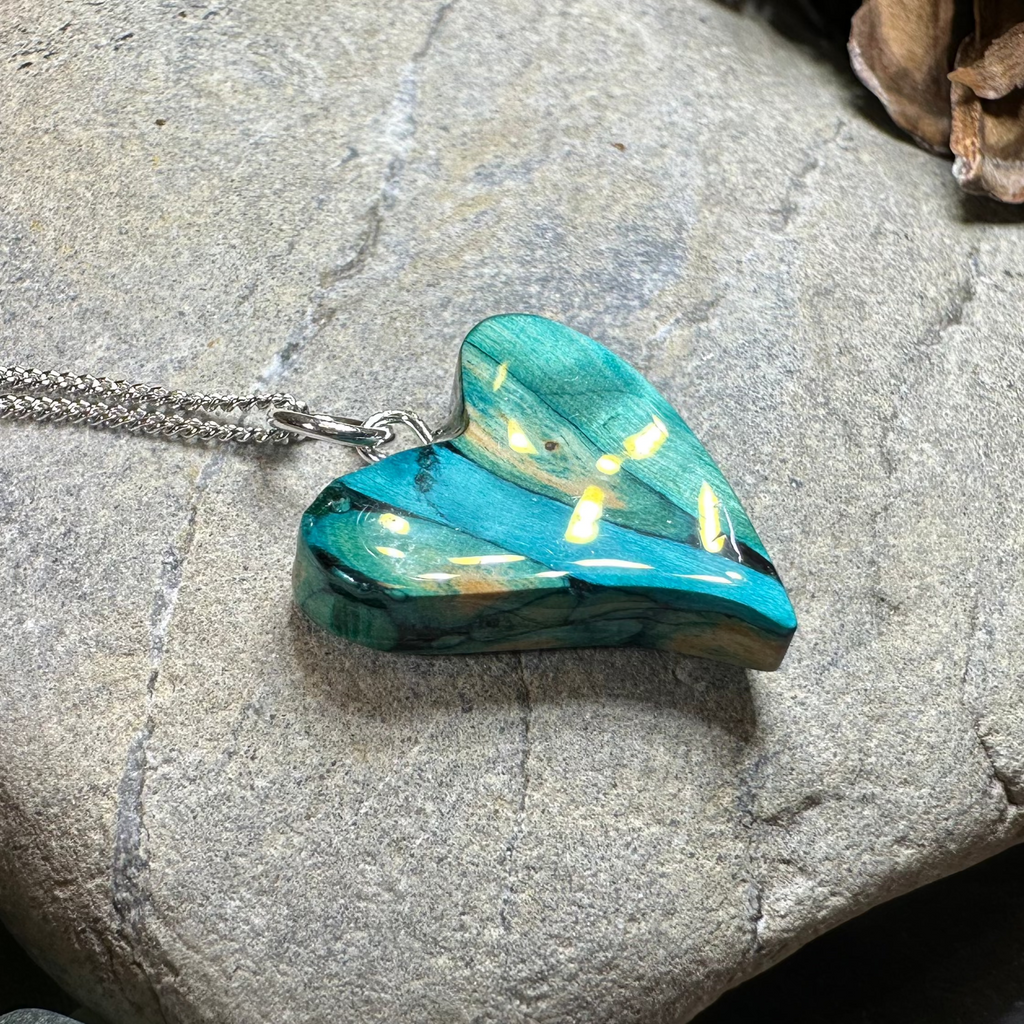 Heathergems Scottish Heart Necklace - Handmade in Scotland