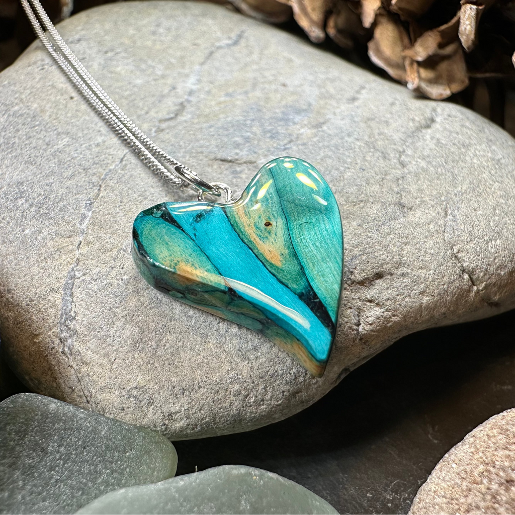Heathergems Scottish Heart Necklace - Handmade in Scotland