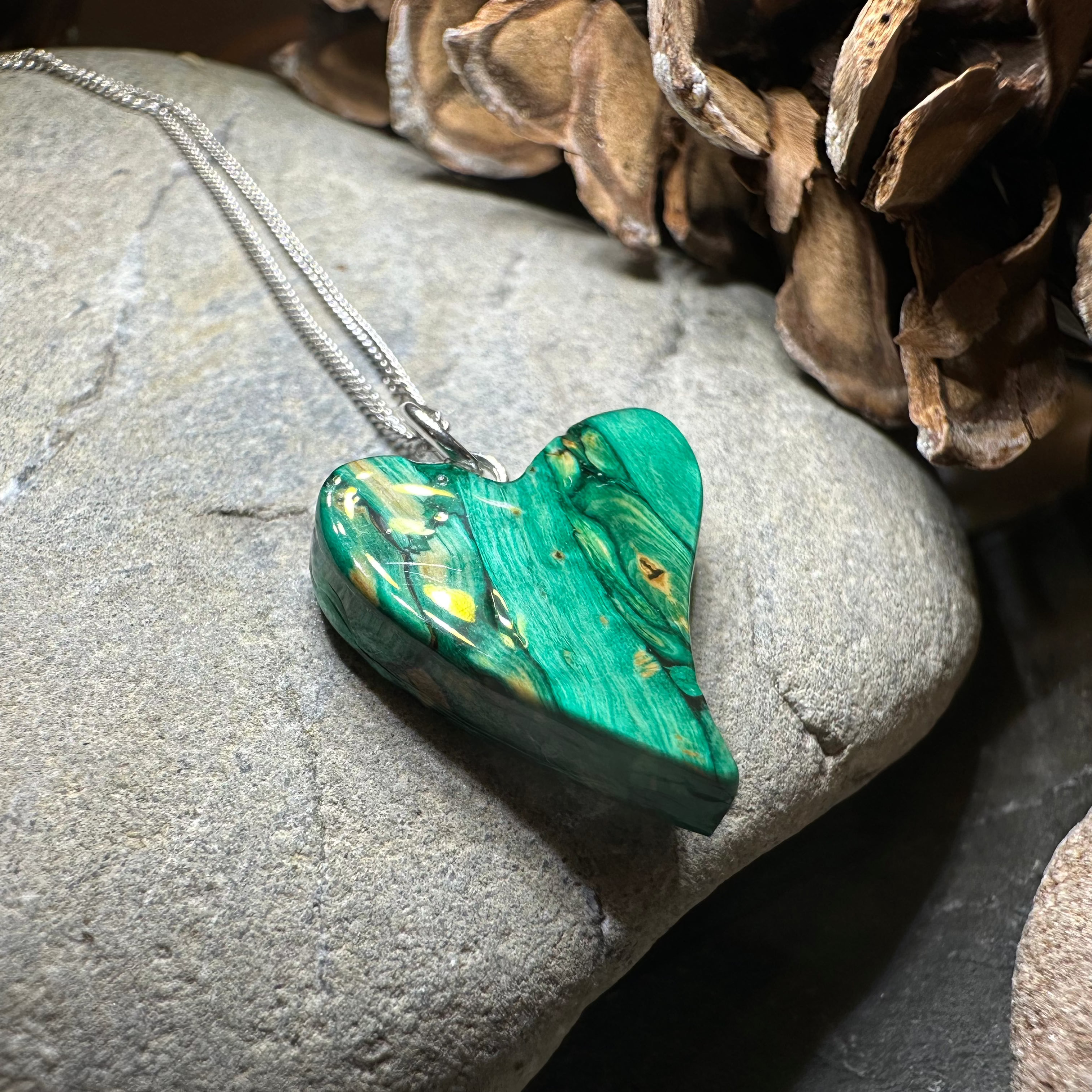 Heathergems Scottish Heart Necklace - Handmade in Scotland