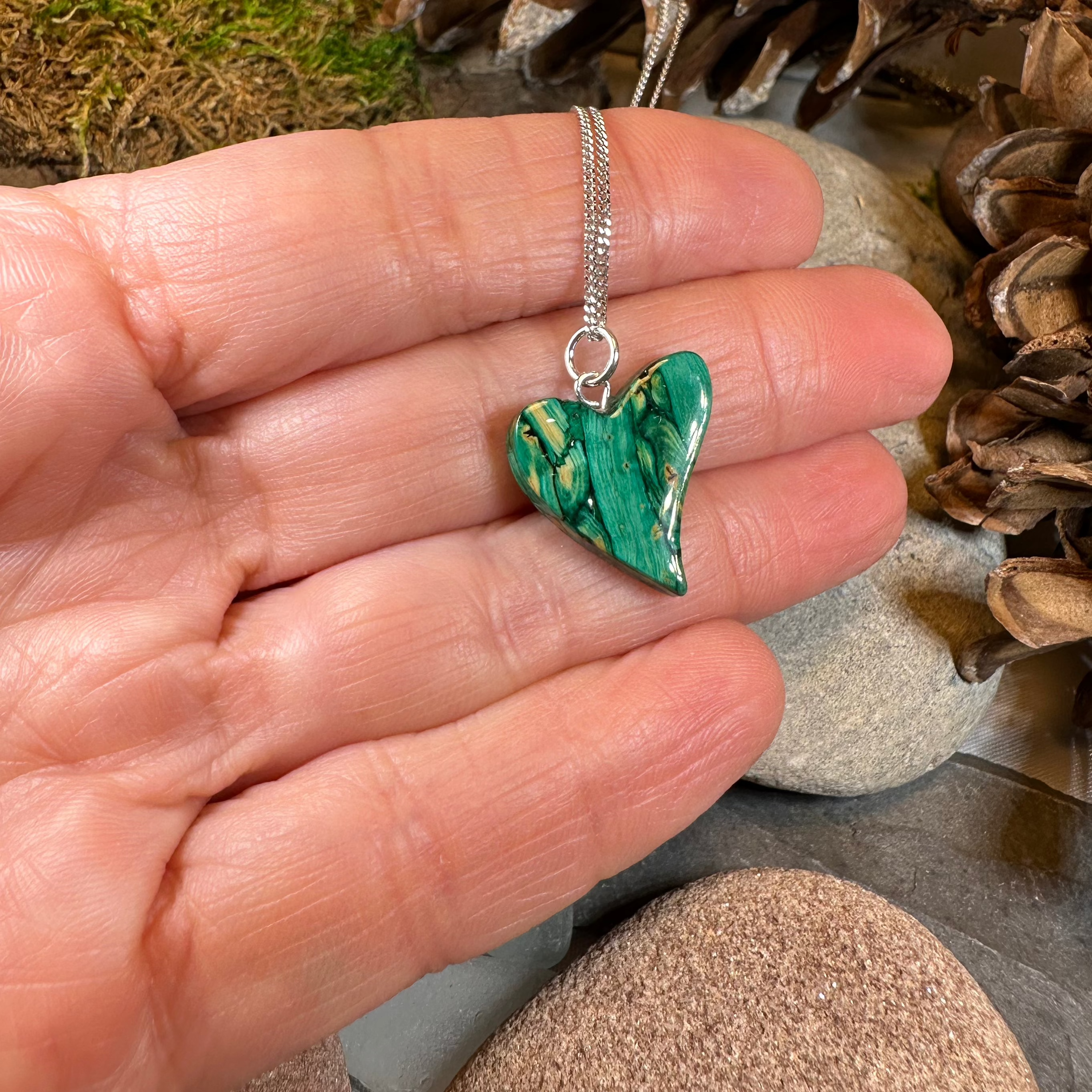 Heathergems Scottish Heart Necklace - Handmade in Scotland