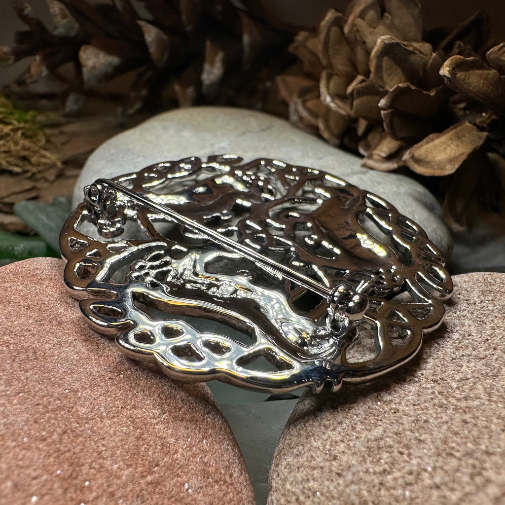 Bryce Celtic Horse Brooch