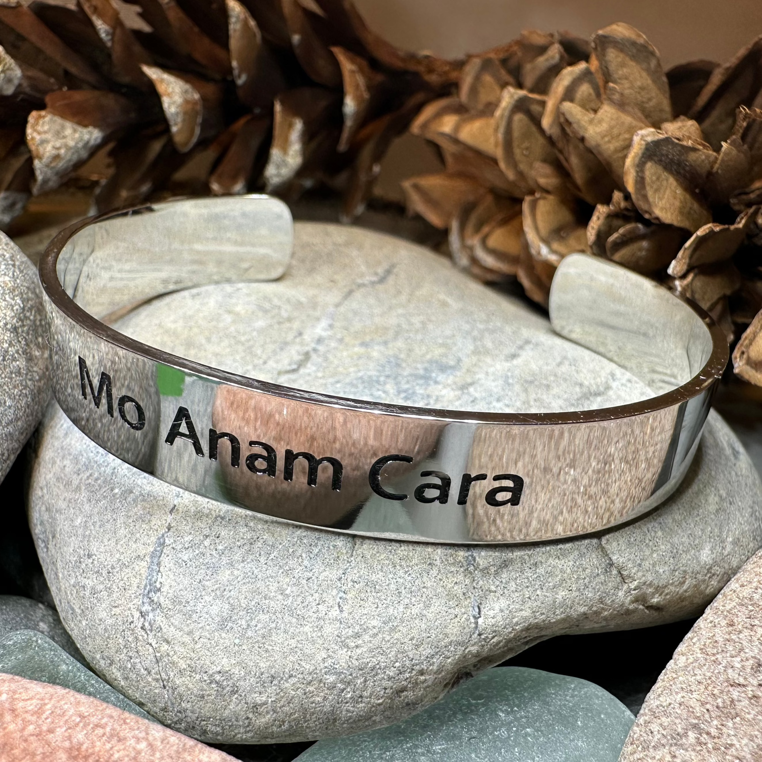 Gaelic Anam Cara Soulmate Cuff Bracelet