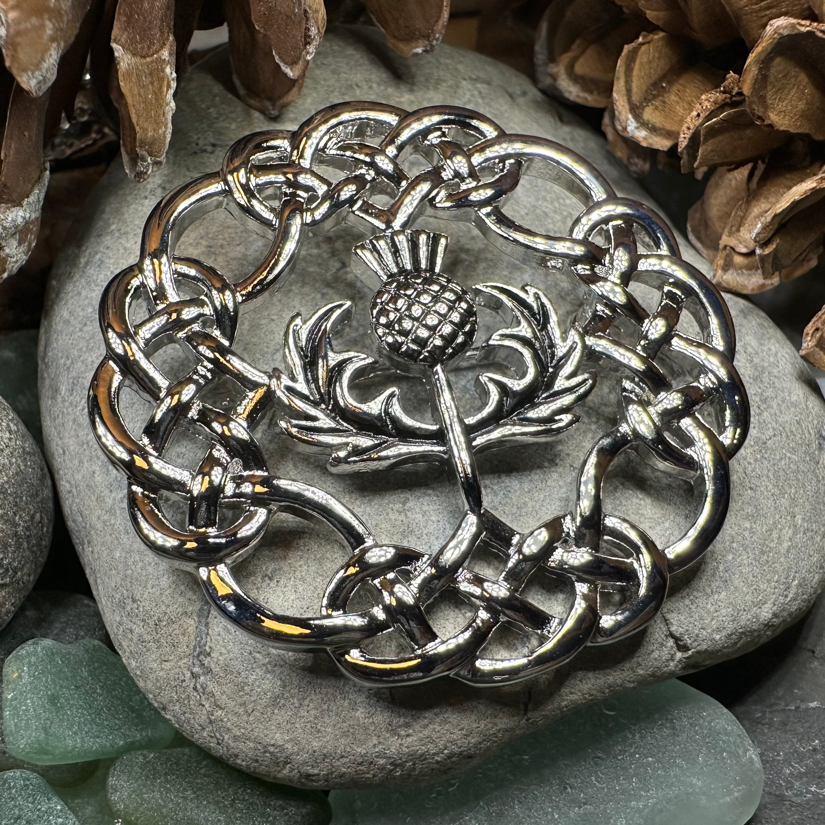 Scottish Thistle Brooch