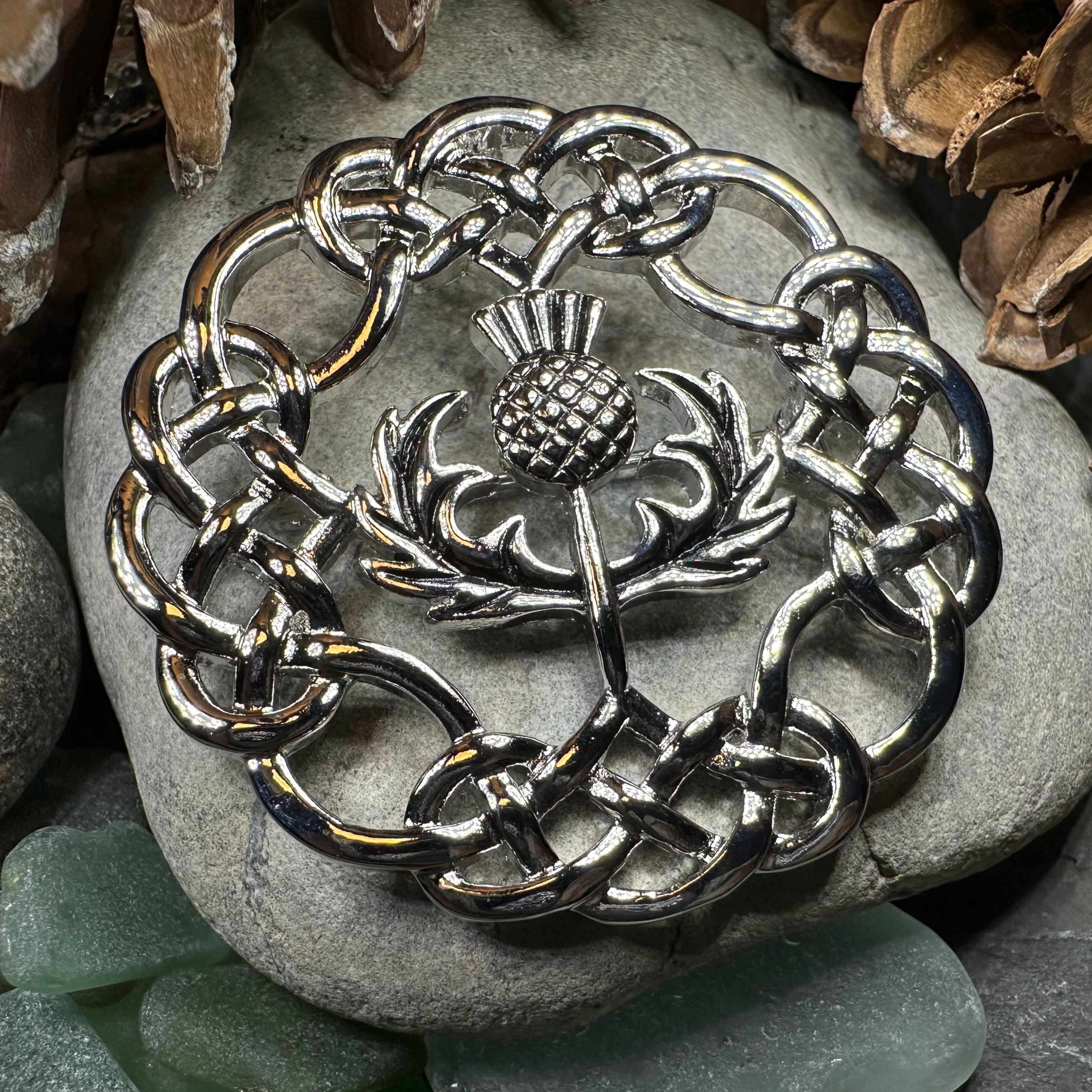 Scottish Thistle Brooch