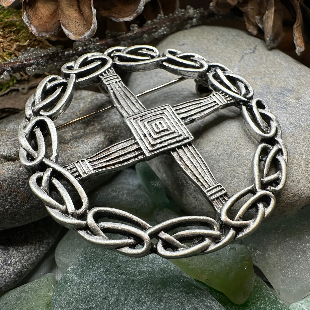 Irish Saint Brigid's Cross Brooch