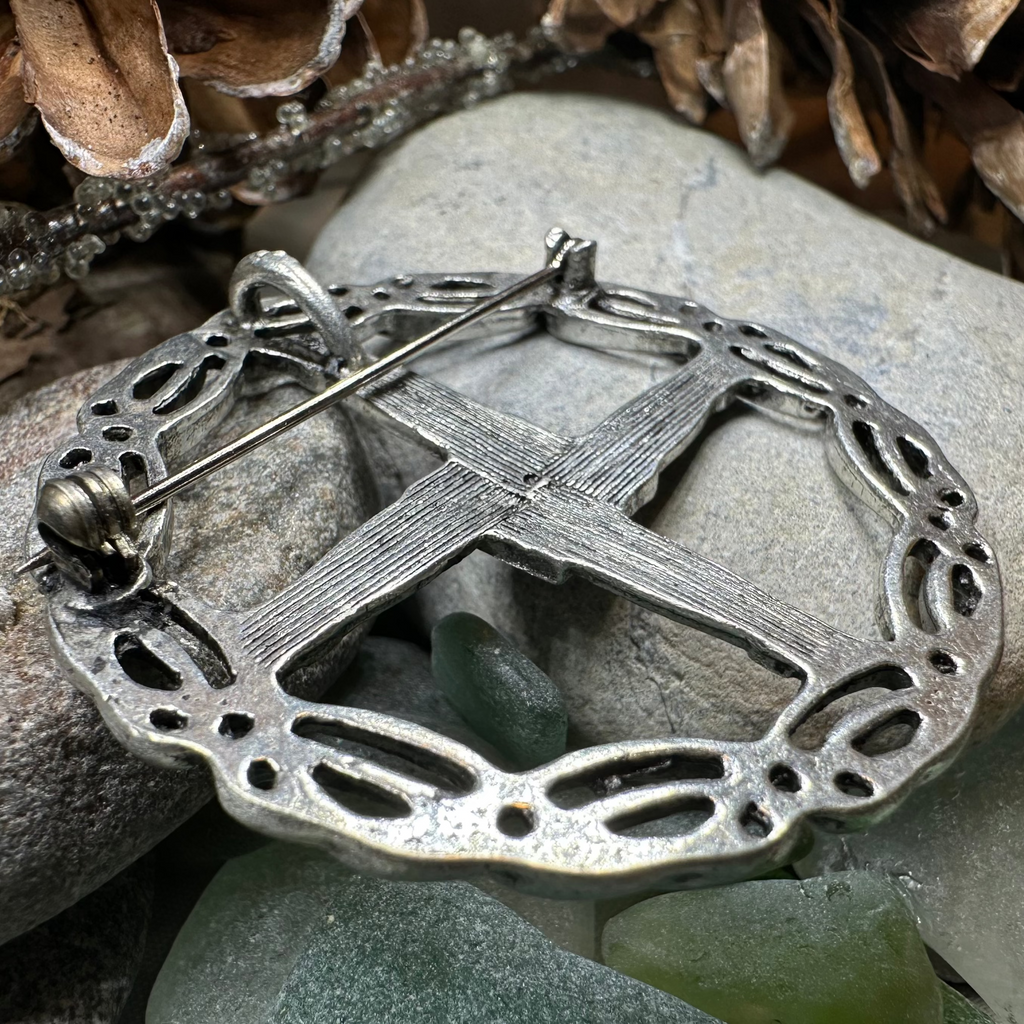 Irish Saint Brigid's Cross Brooch