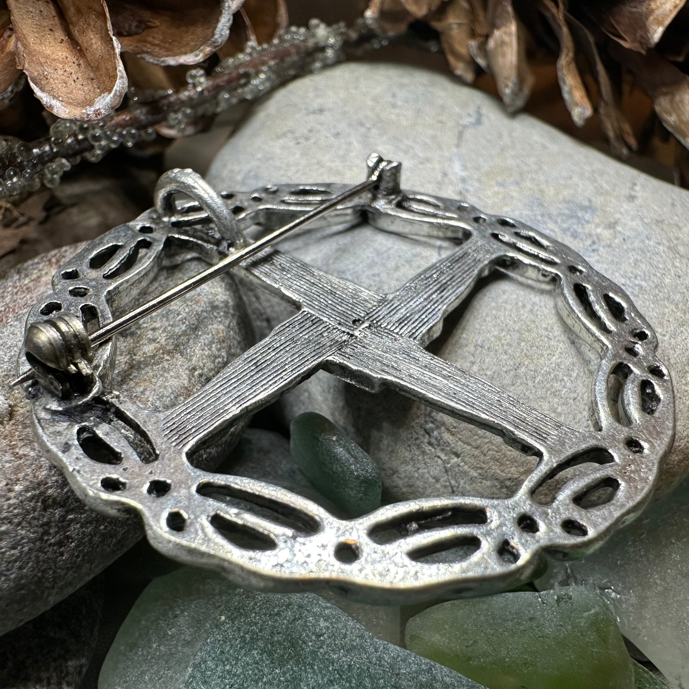 Irish Saint Brigid's Cross Brooch