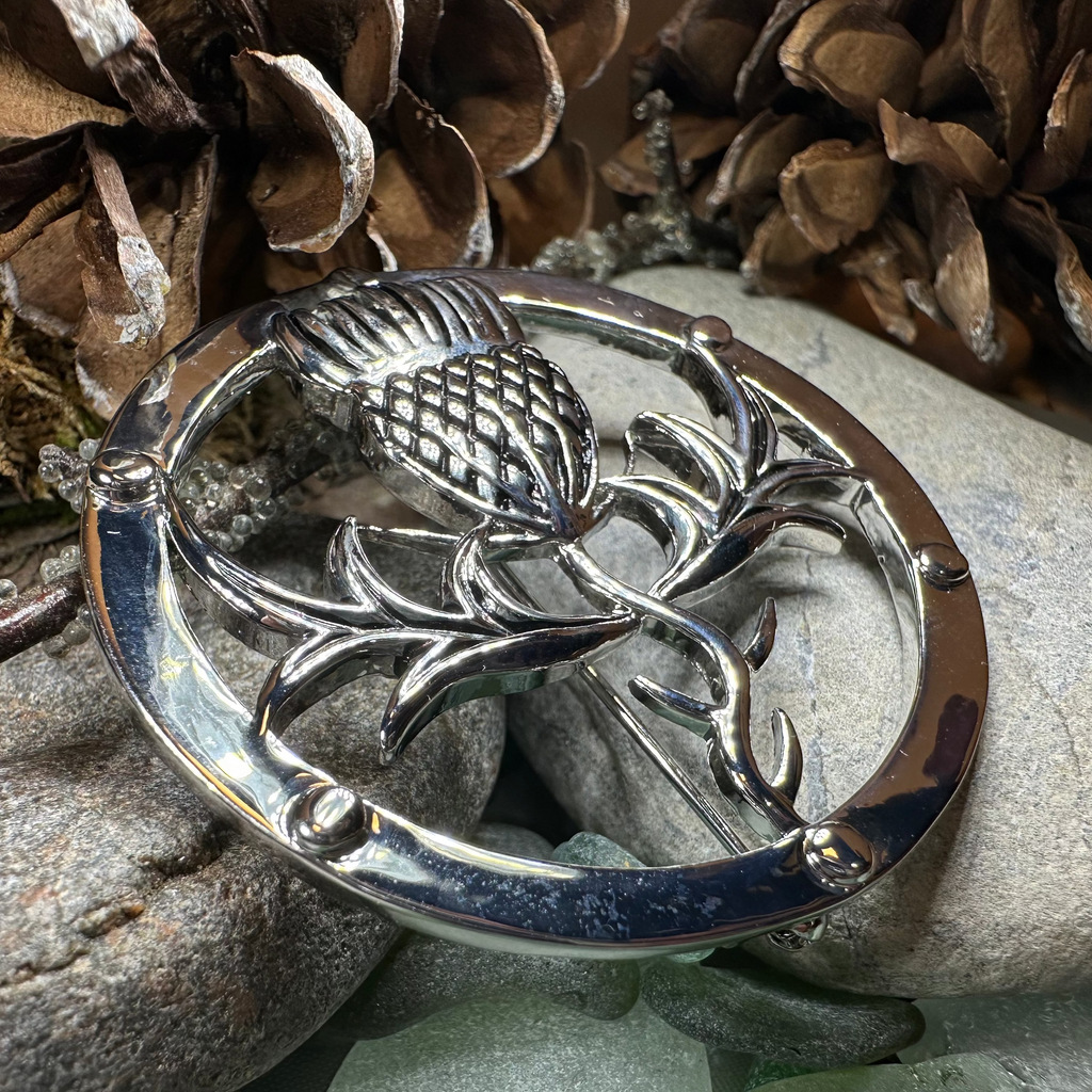 Scotland Thistle Brooch