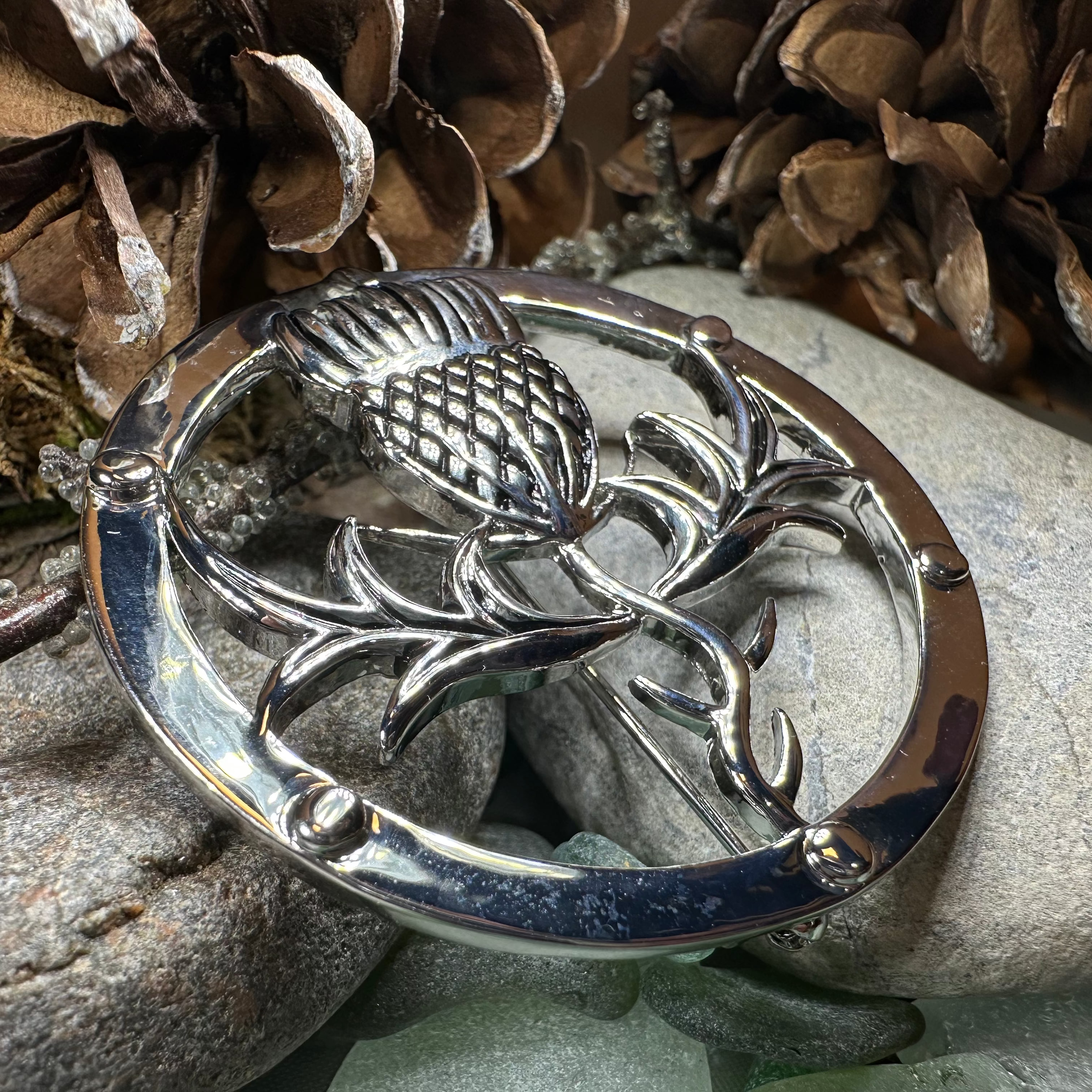 Scotland Thistle Brooch