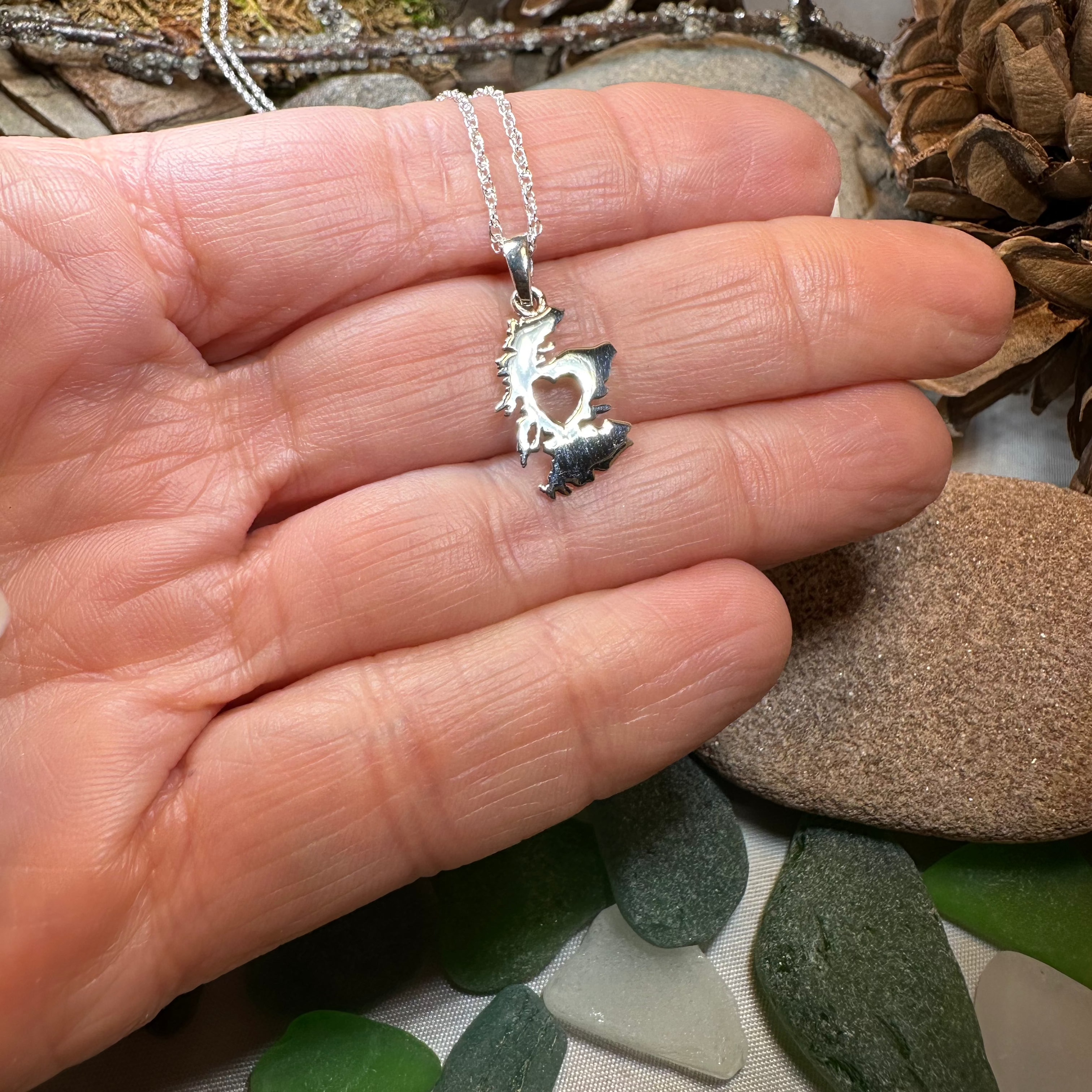 Scotland Map Necklace