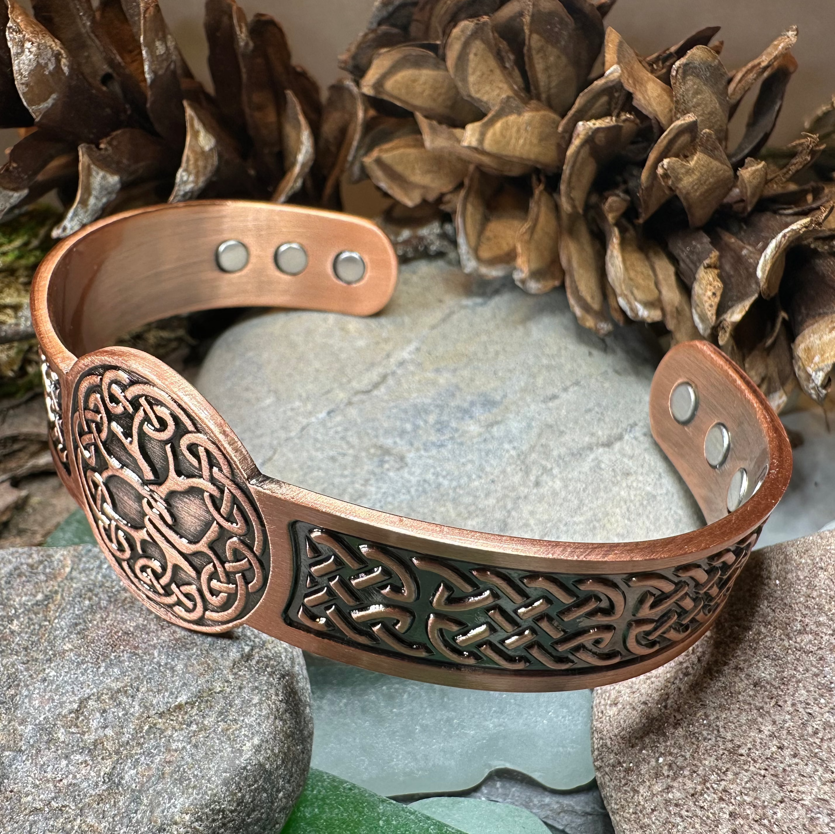 Tree of Life Copper Cuff Bracelet