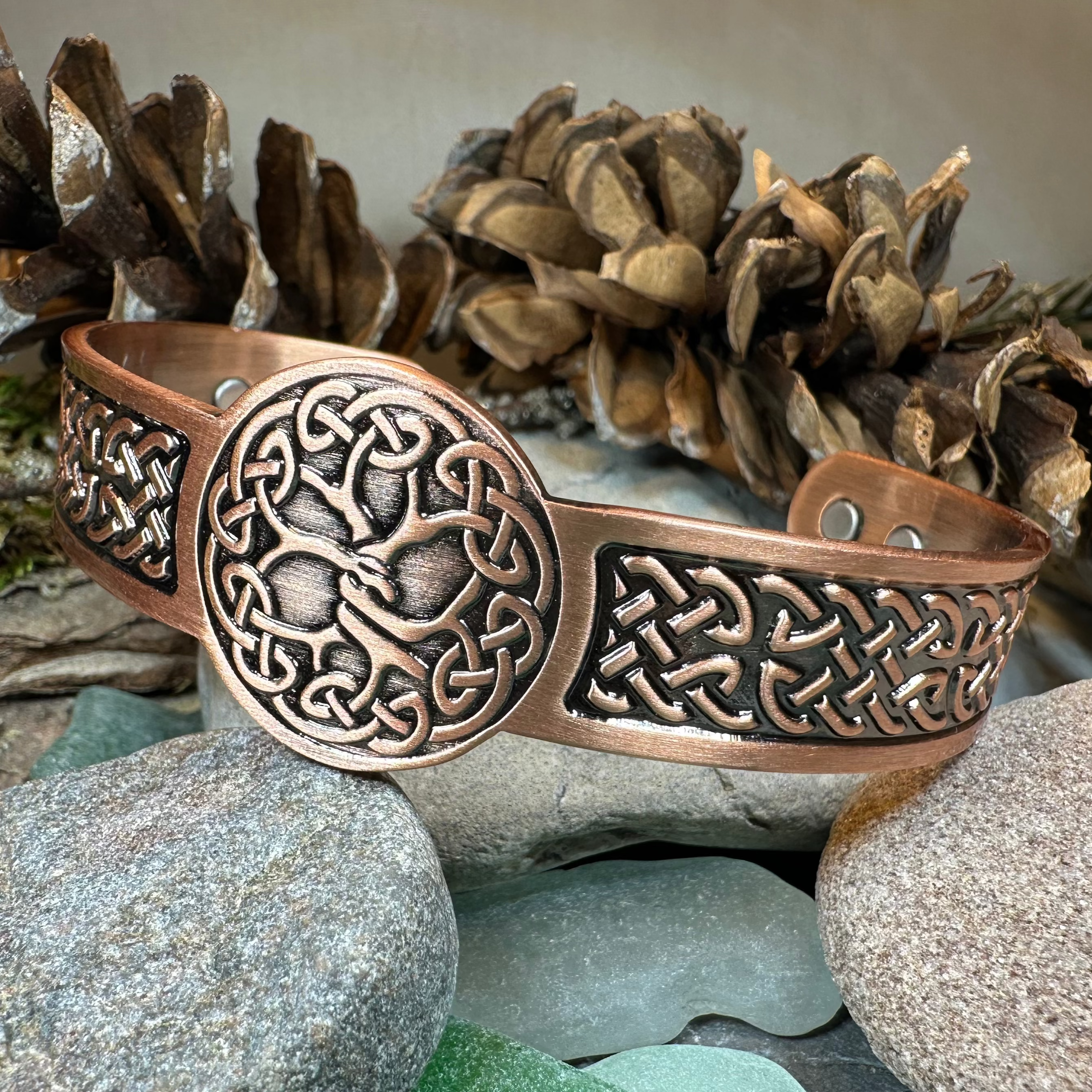 Tree of Life Copper Cuff Bracelet