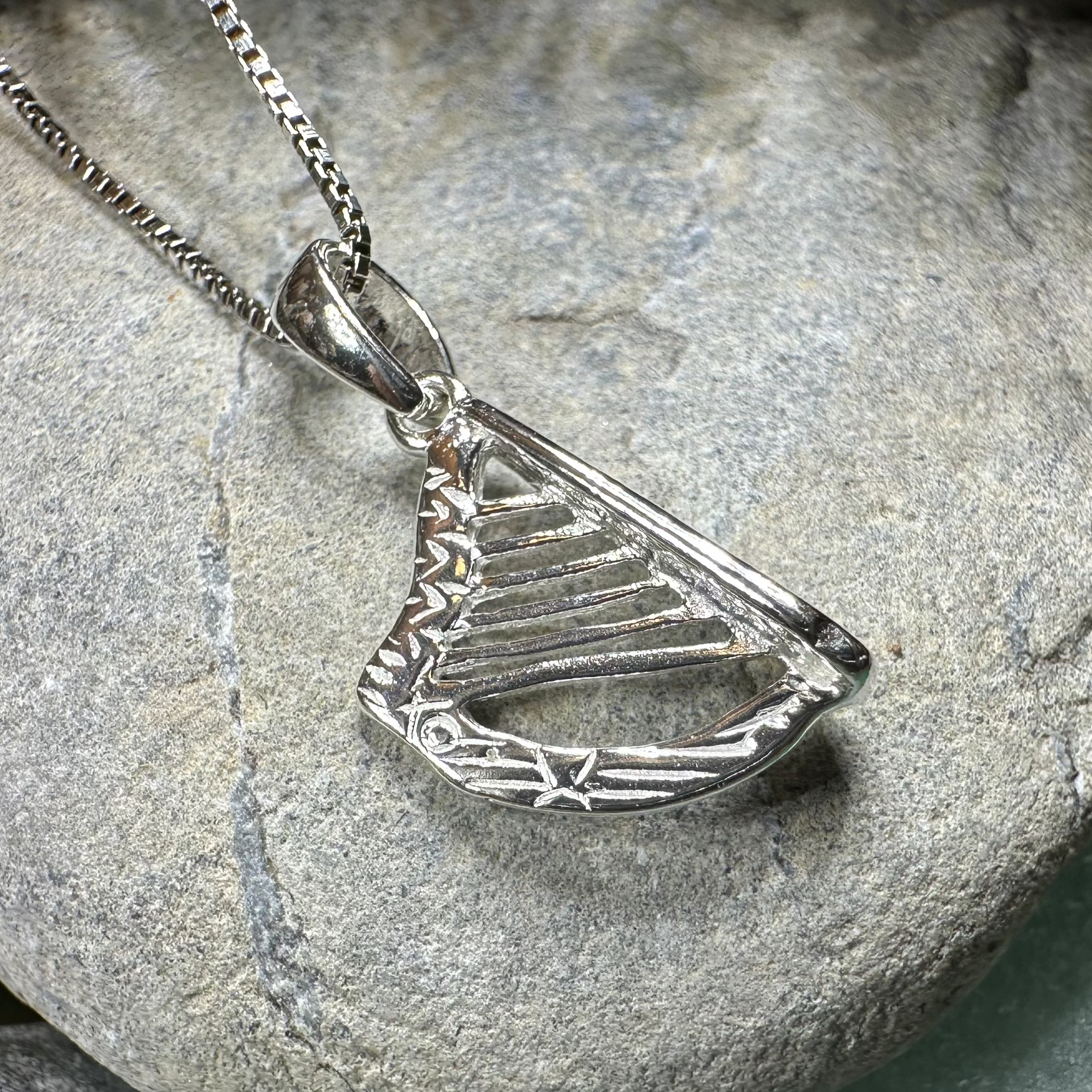 Petite Irish Harp Necklace