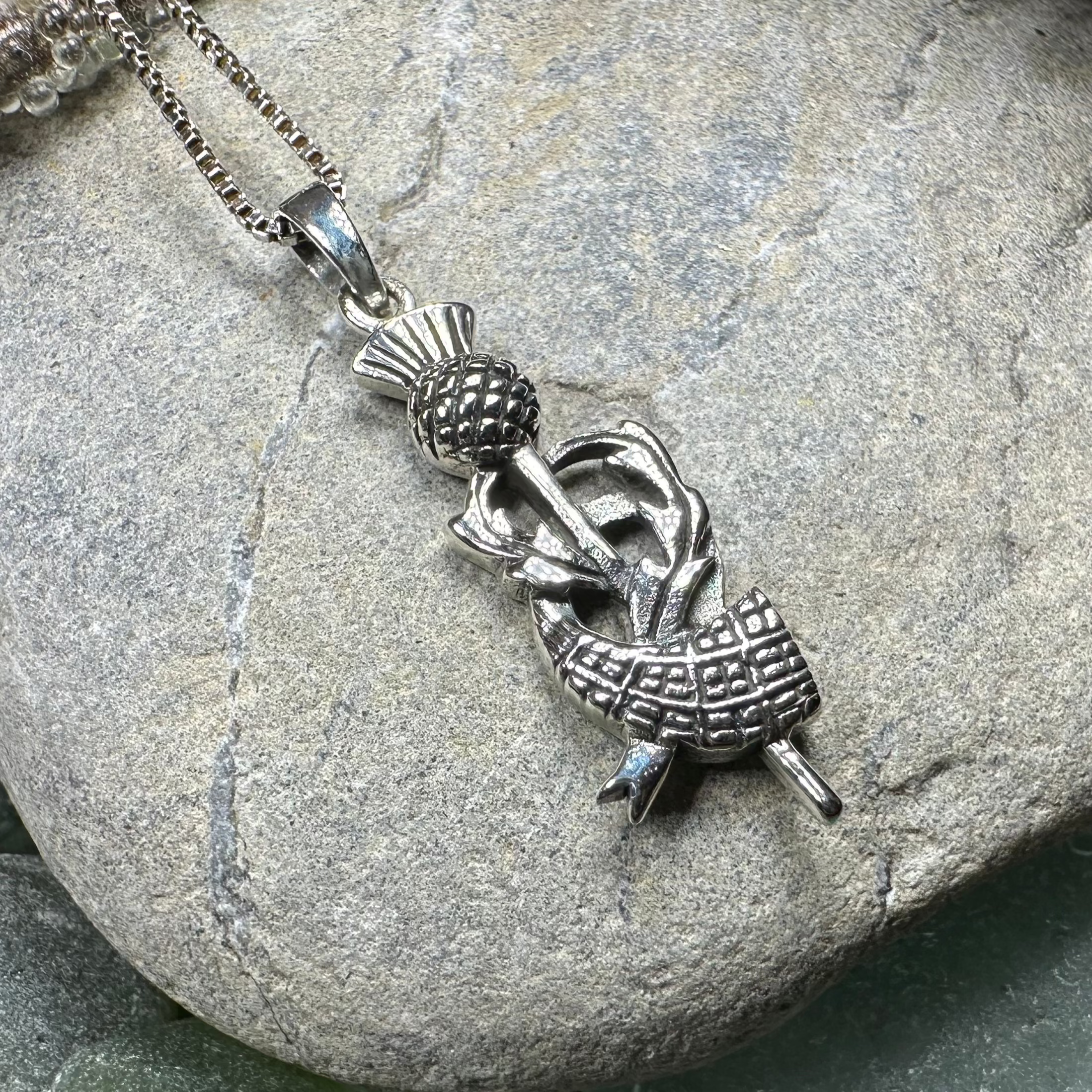 Locklyn Tartan Thistle Necklace