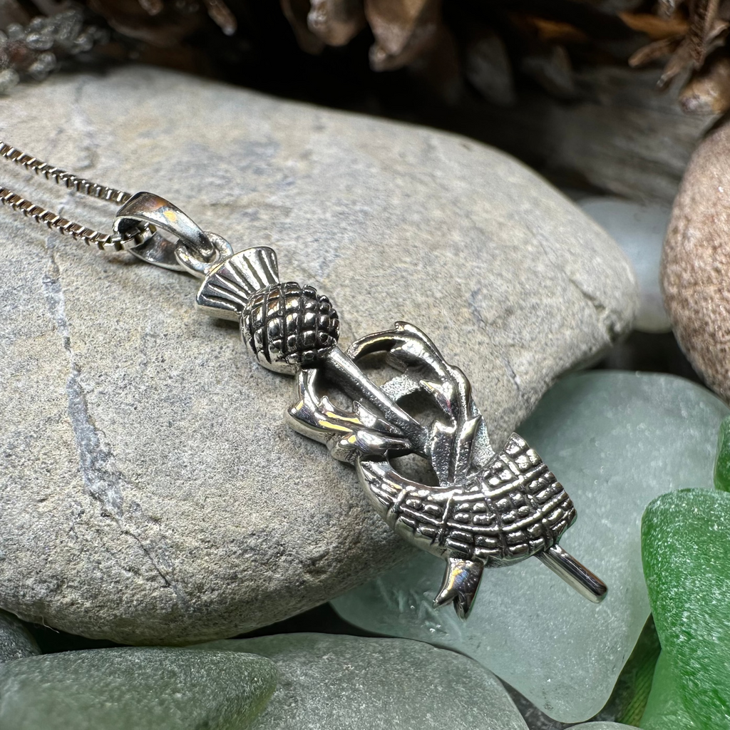 Locklyn Tartan Thistle Necklace