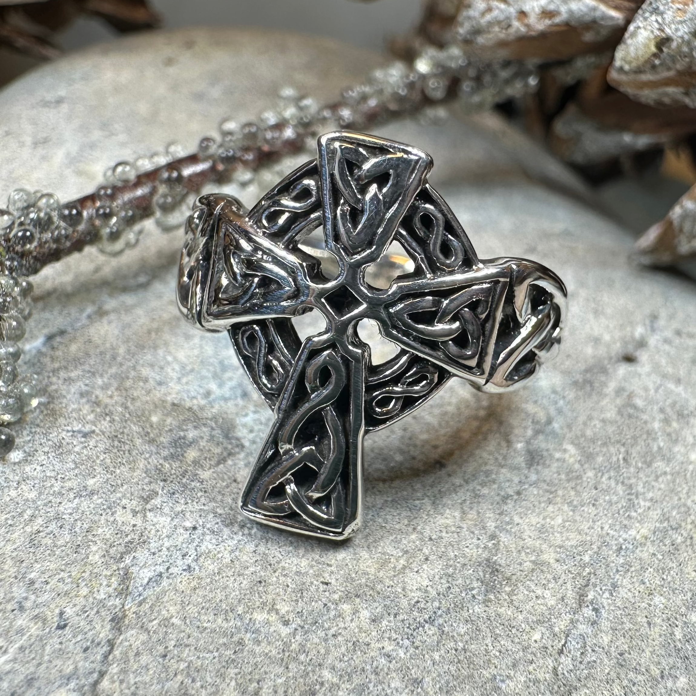 Classic Celtic Cross Ring
