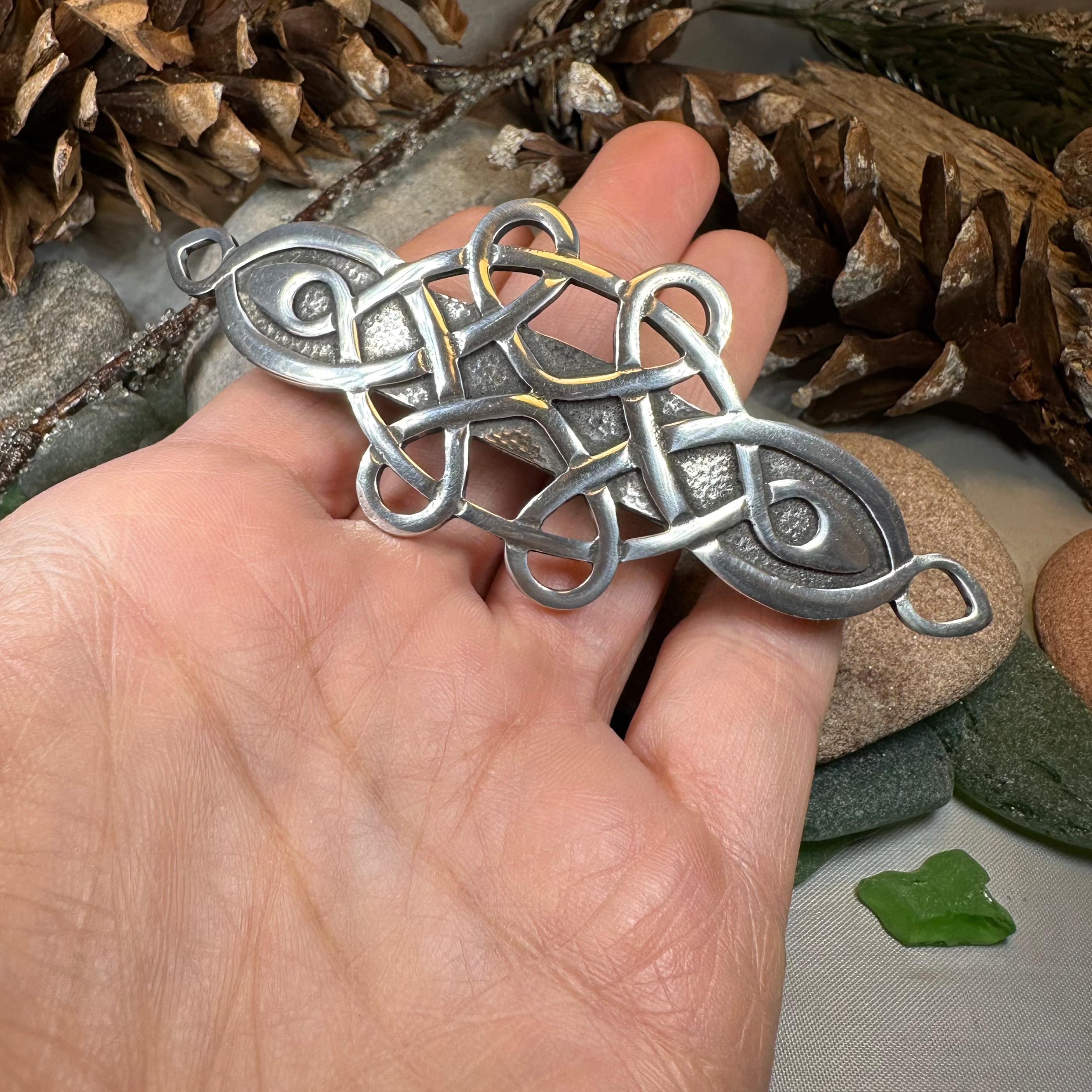 Celtic Love Knot Hair Clip for Women