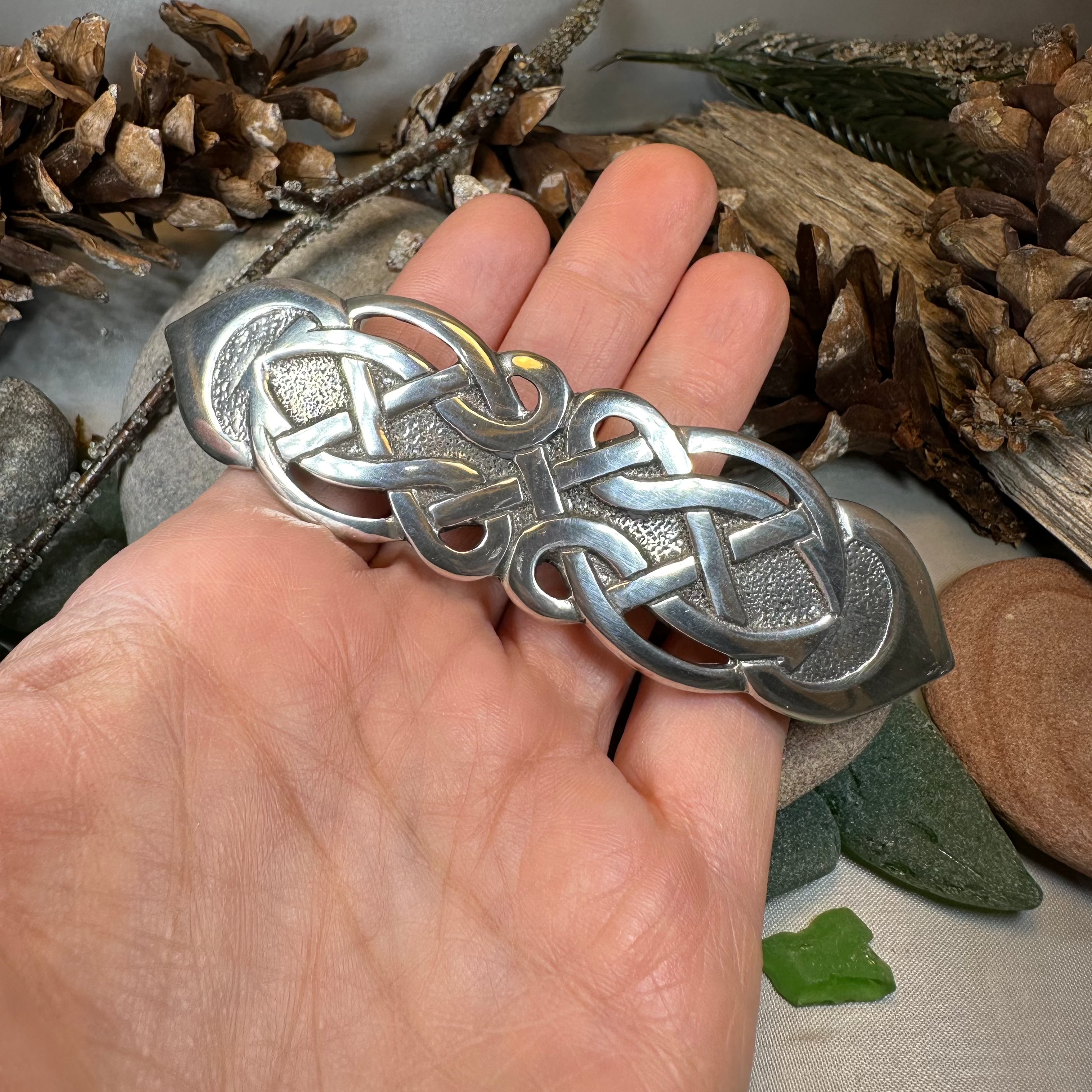 Celtic Trust Knot Hair Clip for Women