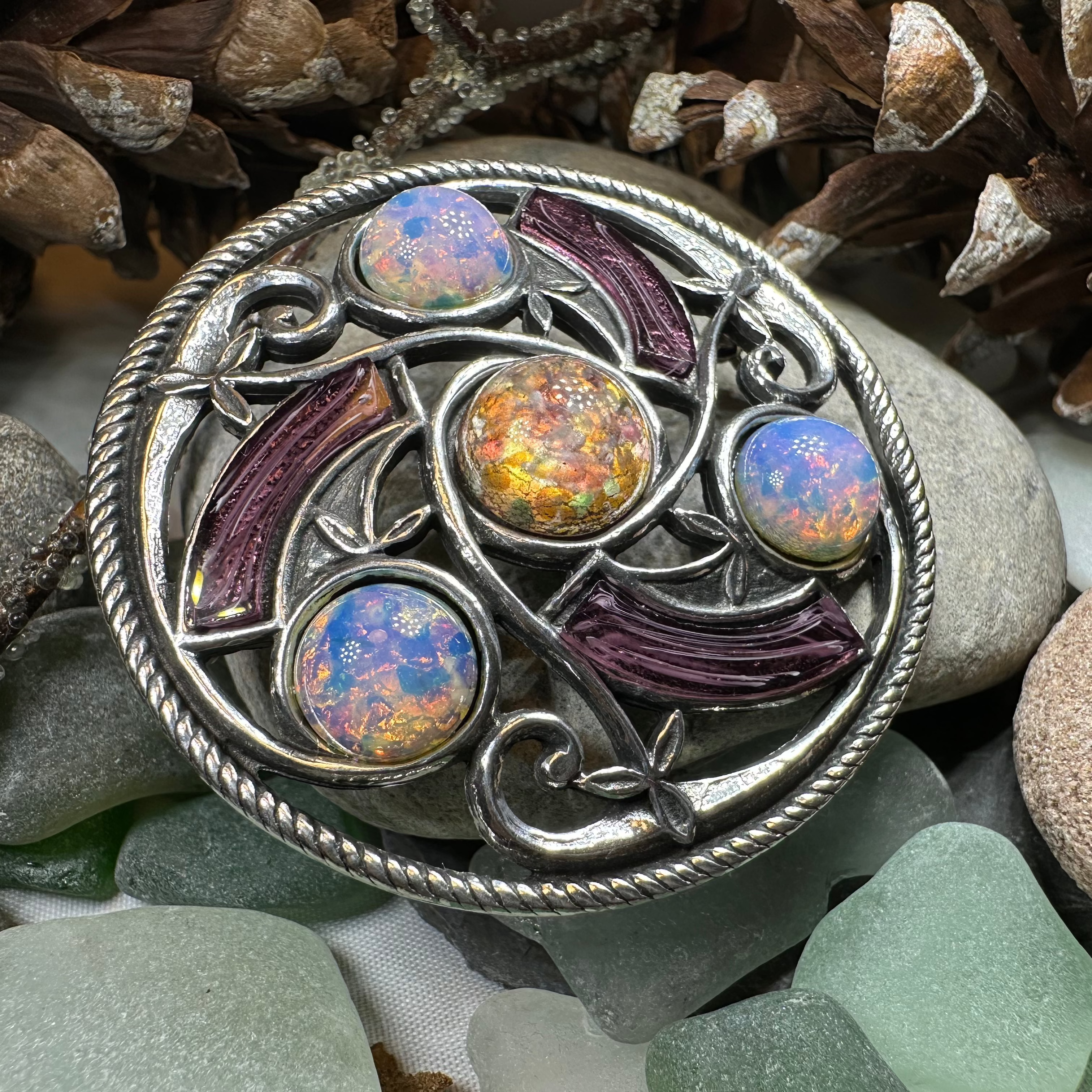 Eveningtide Celtic Knot Brooch