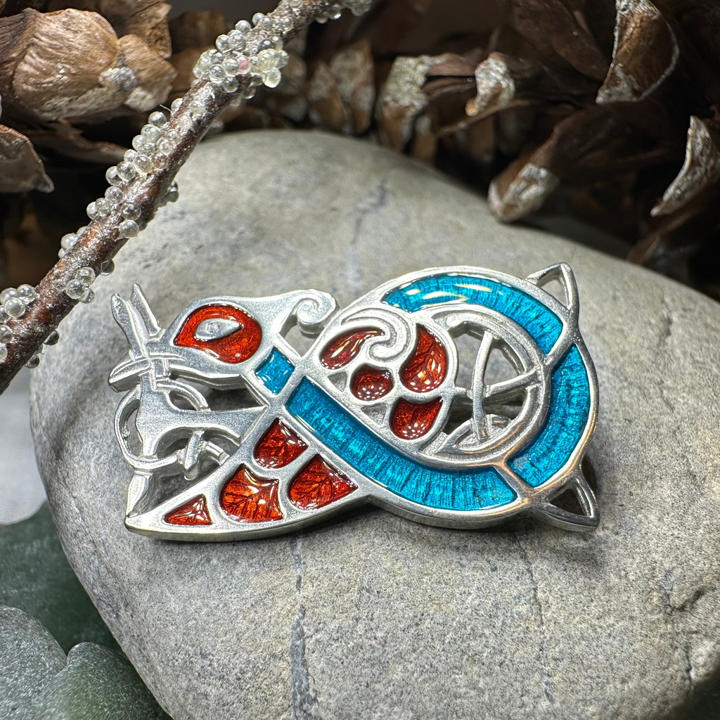 Book of Kells Celtic Bird Brooch