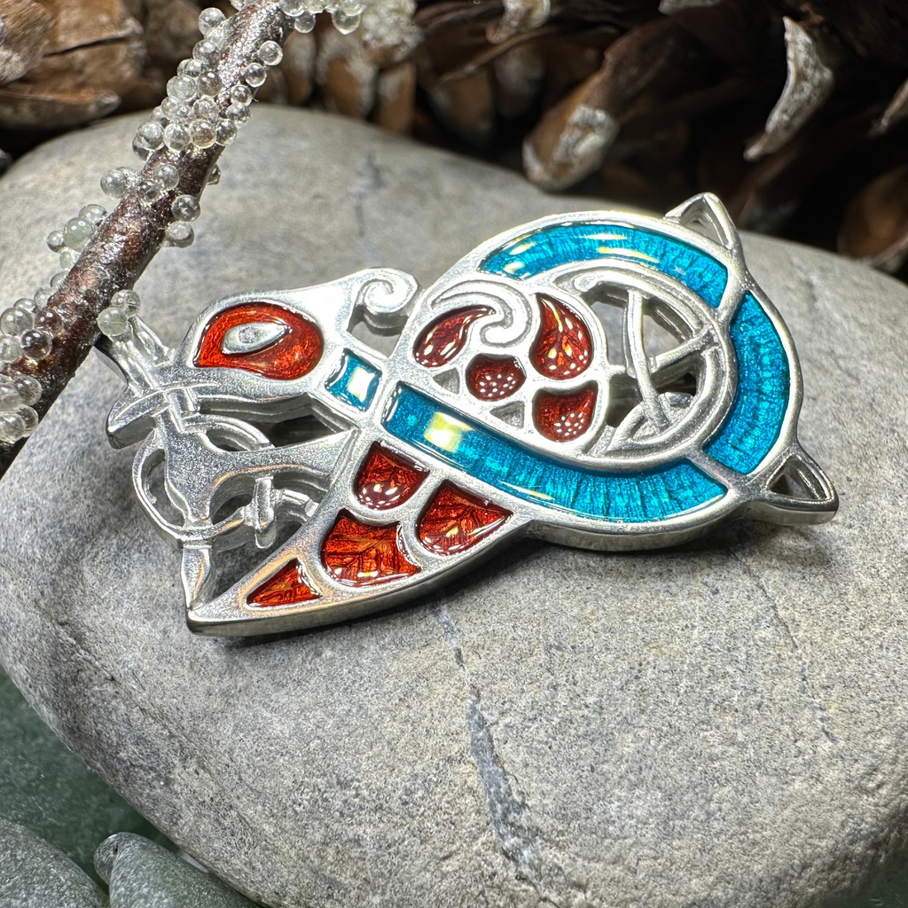 Book of Kells Celtic Bird Brooch