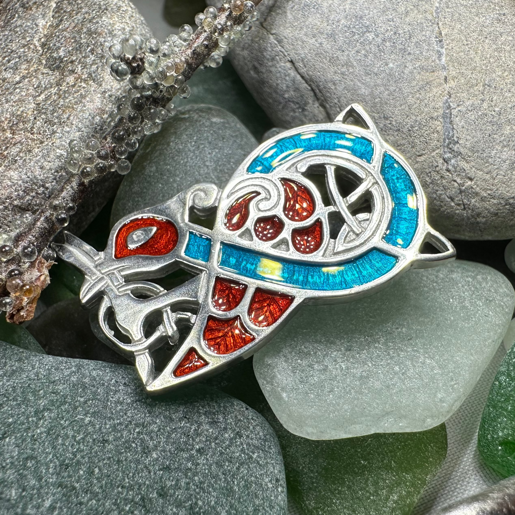 Book of Kells Celtic Bird Brooch